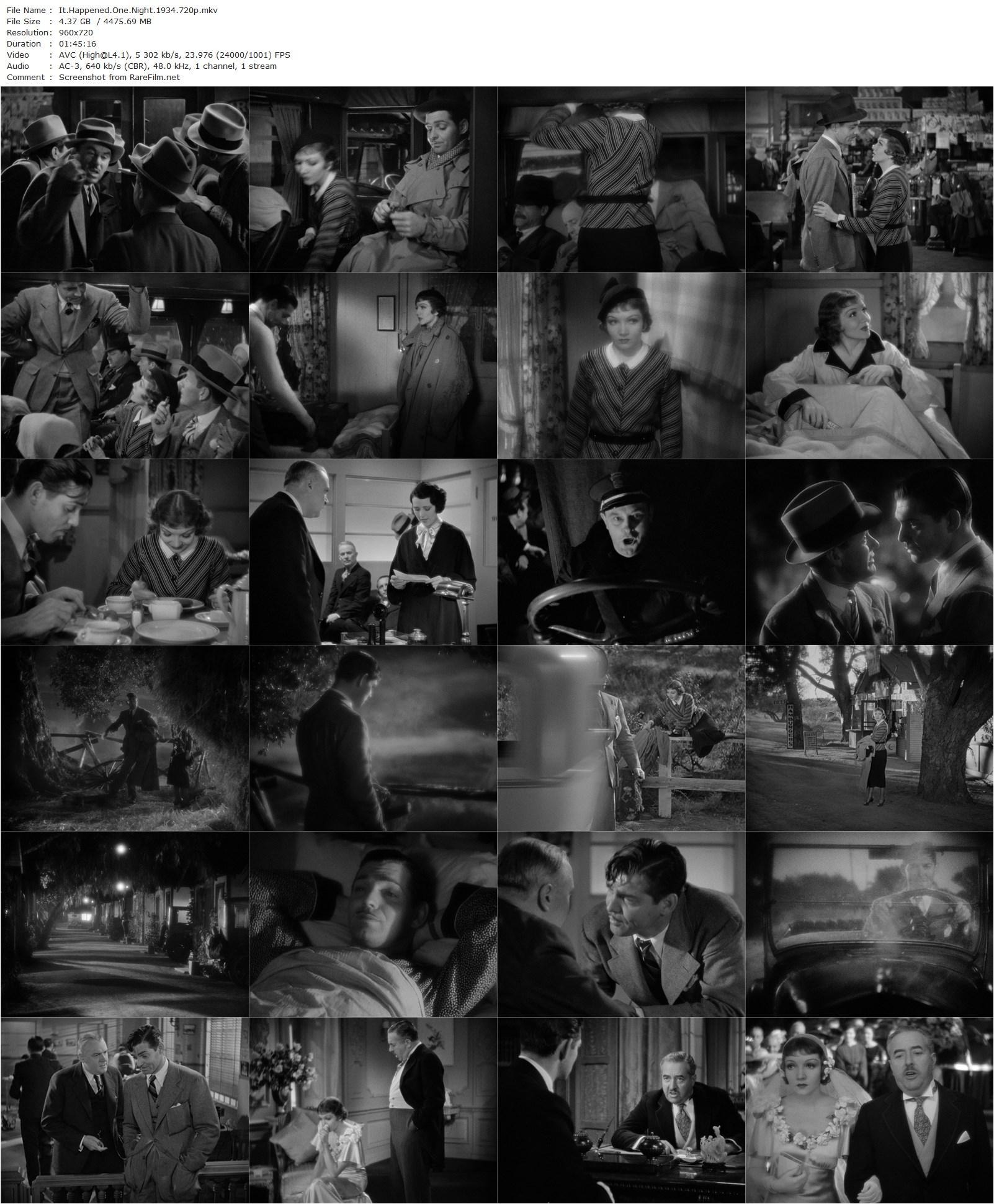 It Happened One Night (1934) Frank Capra, Clark Gable, Claudette Colbert, Walter Connolly-poster