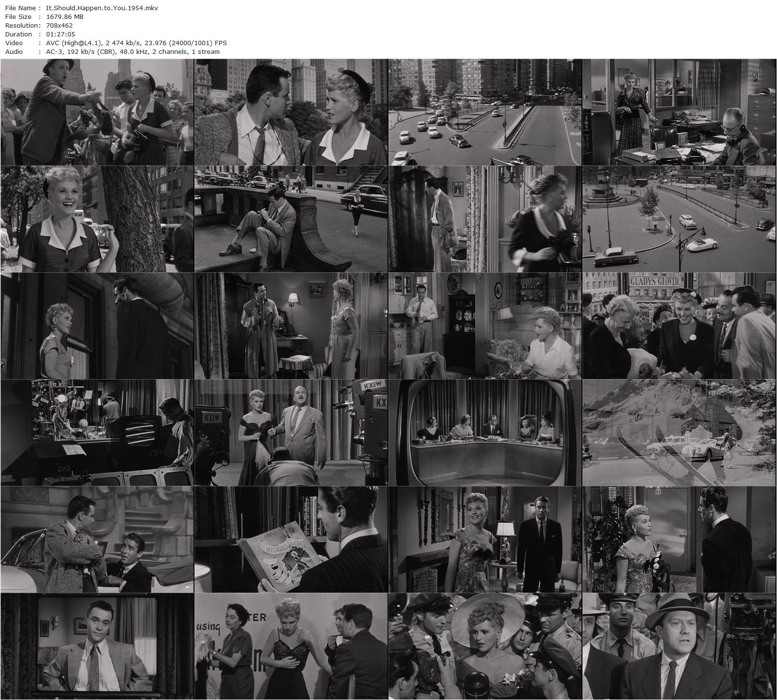 It Should Happen to You! (1954) George Cukor, Judy Holliday, Jack Lemmon, Peter Lawford-poster