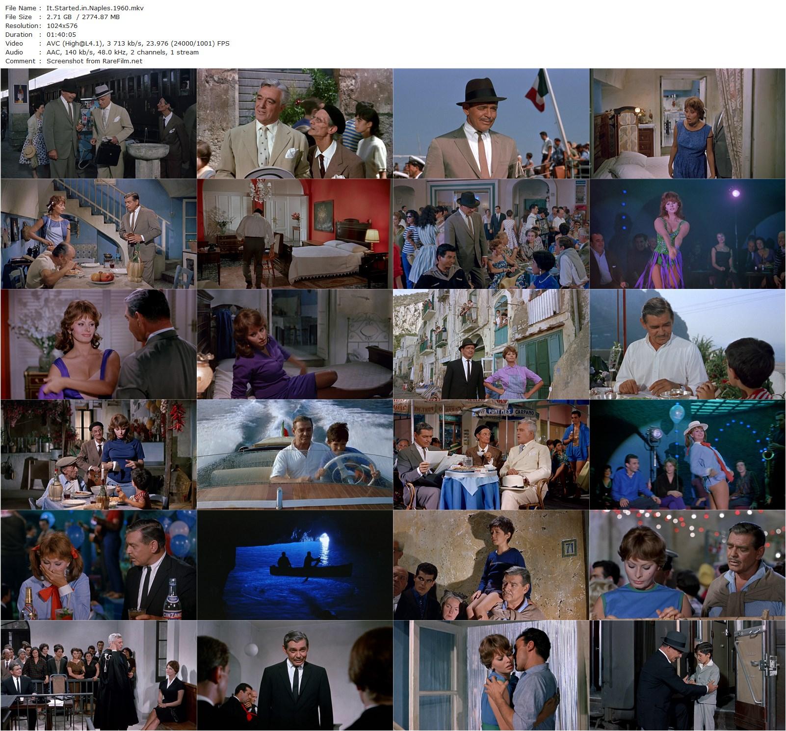 It Started in Naples (1960) Melville Shavelson, Clark Gable, Sophia Loren, Vittorio De Sica-poster