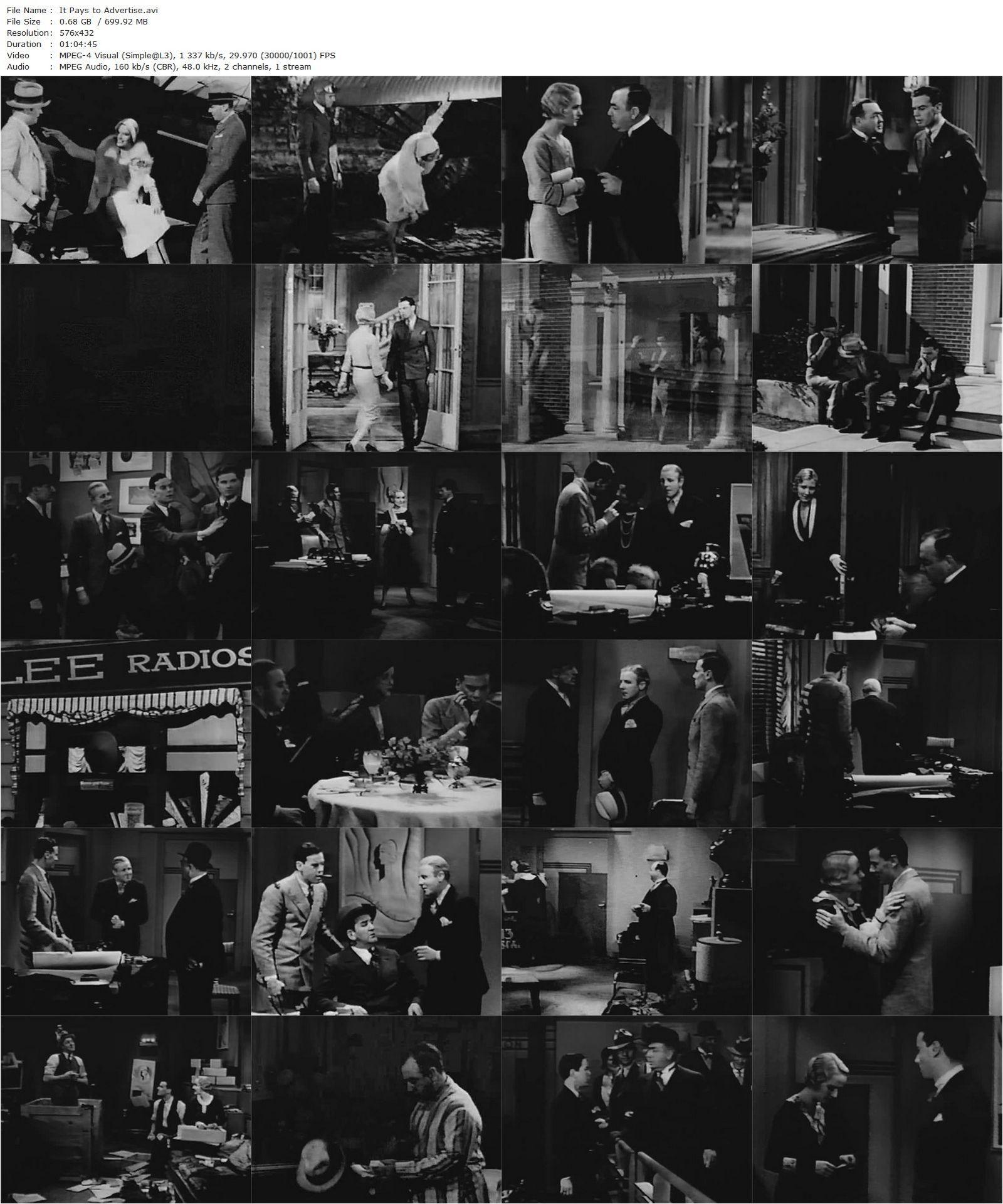 It Pays to Advertise (1931) Frank Tuttle, Norman Foster, Carole Lombard, Richard ‘Skeets’ Gallagher-poster