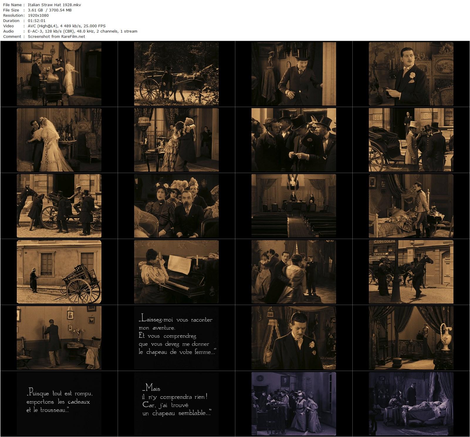 Un chapeau de paille d’Italie / An Italian Straw Hat (1928) René Clair, Alice Tissot, Alexis Bondireff, Marise Maia-poster