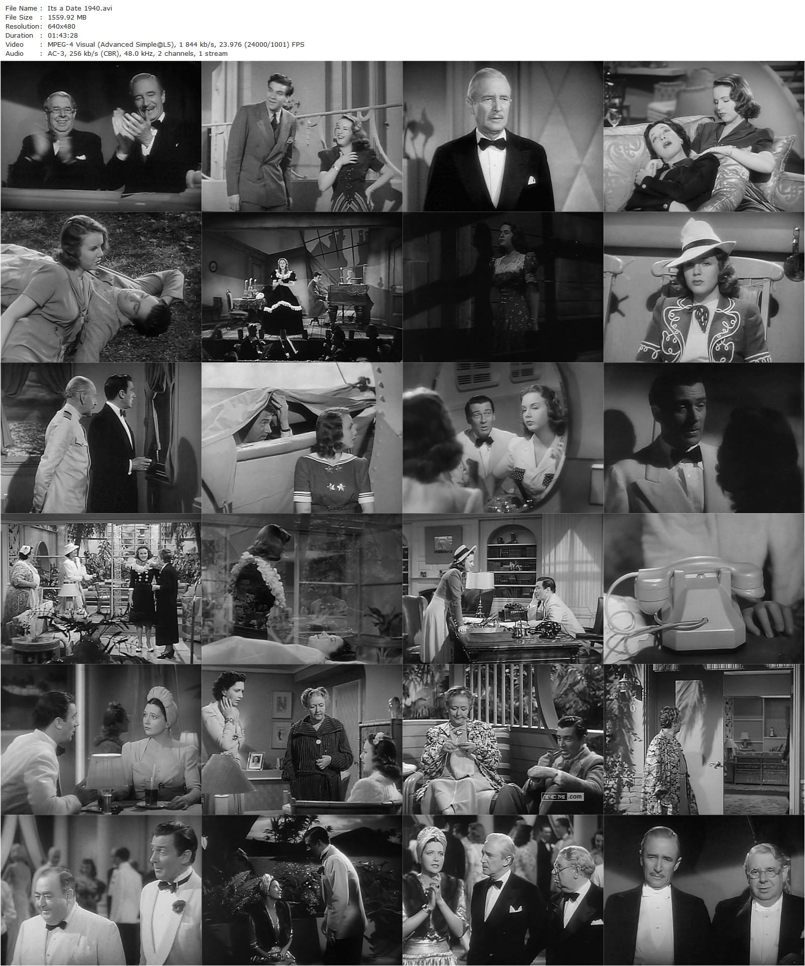 It’s a Date (1940) William A. Seiter, Deanna Durbin, Kay Francis, Walter Pidgeon-poster