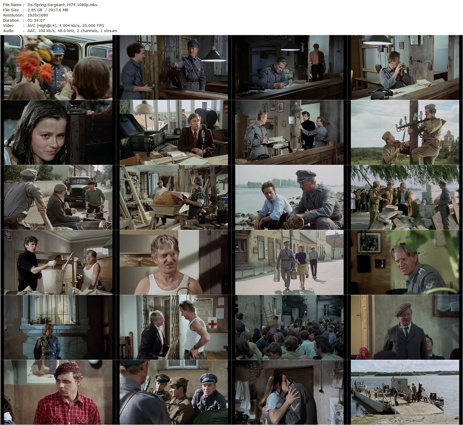 It’s Spring, Sergeant / Wiosna, panie sierzancie (1974) Tadeusz Chmielewski, Józef Nowak, Malgorzata Pritulak, Tadeusz Fijewski-poster