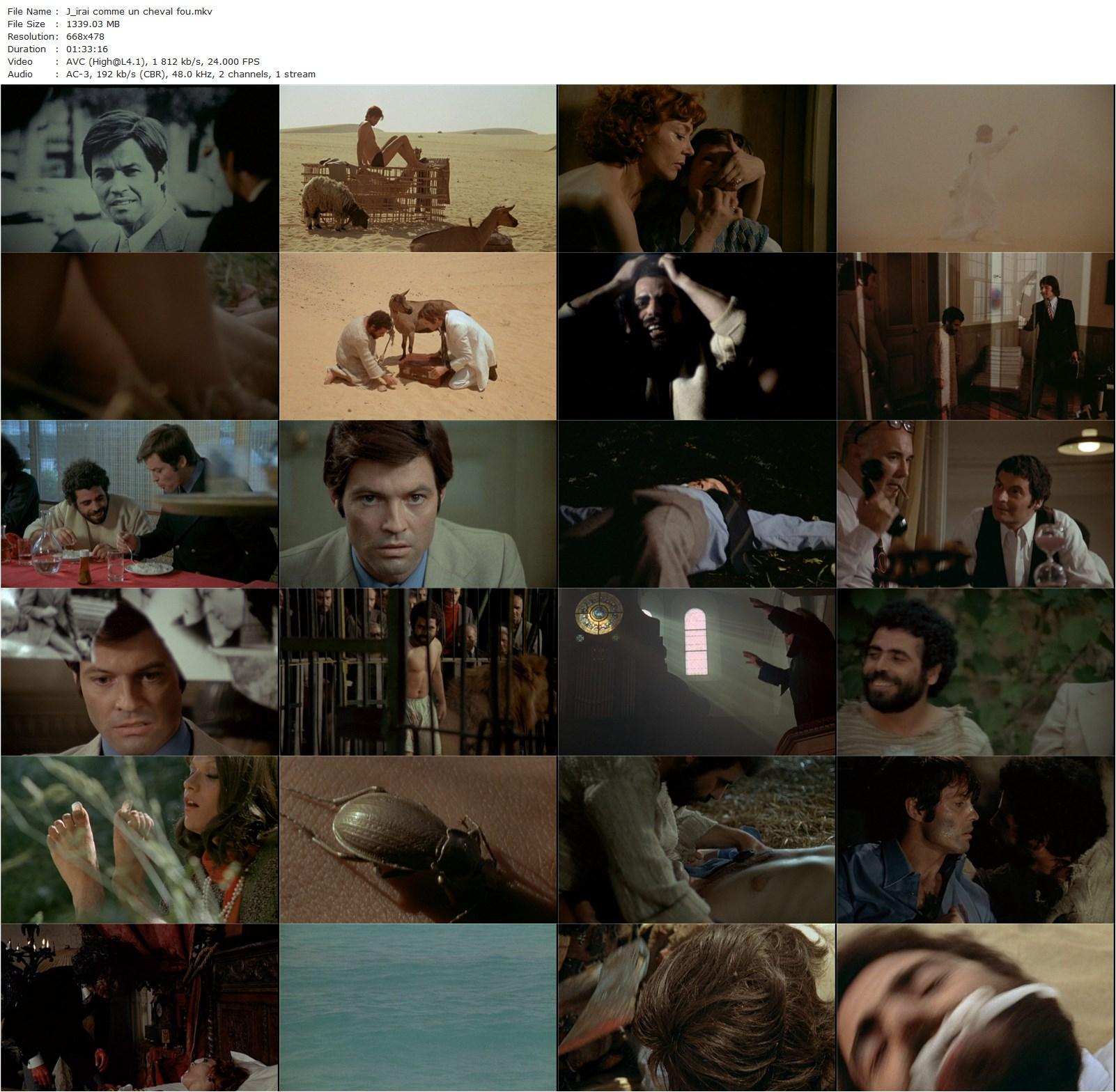 I Will Walk Like a Crazy Horse AKA J’irai comme un cheval fou (1973) Fernando Arrabal, Emmanuelle Riva, George Shannon, Hachemi Marzouk-poster