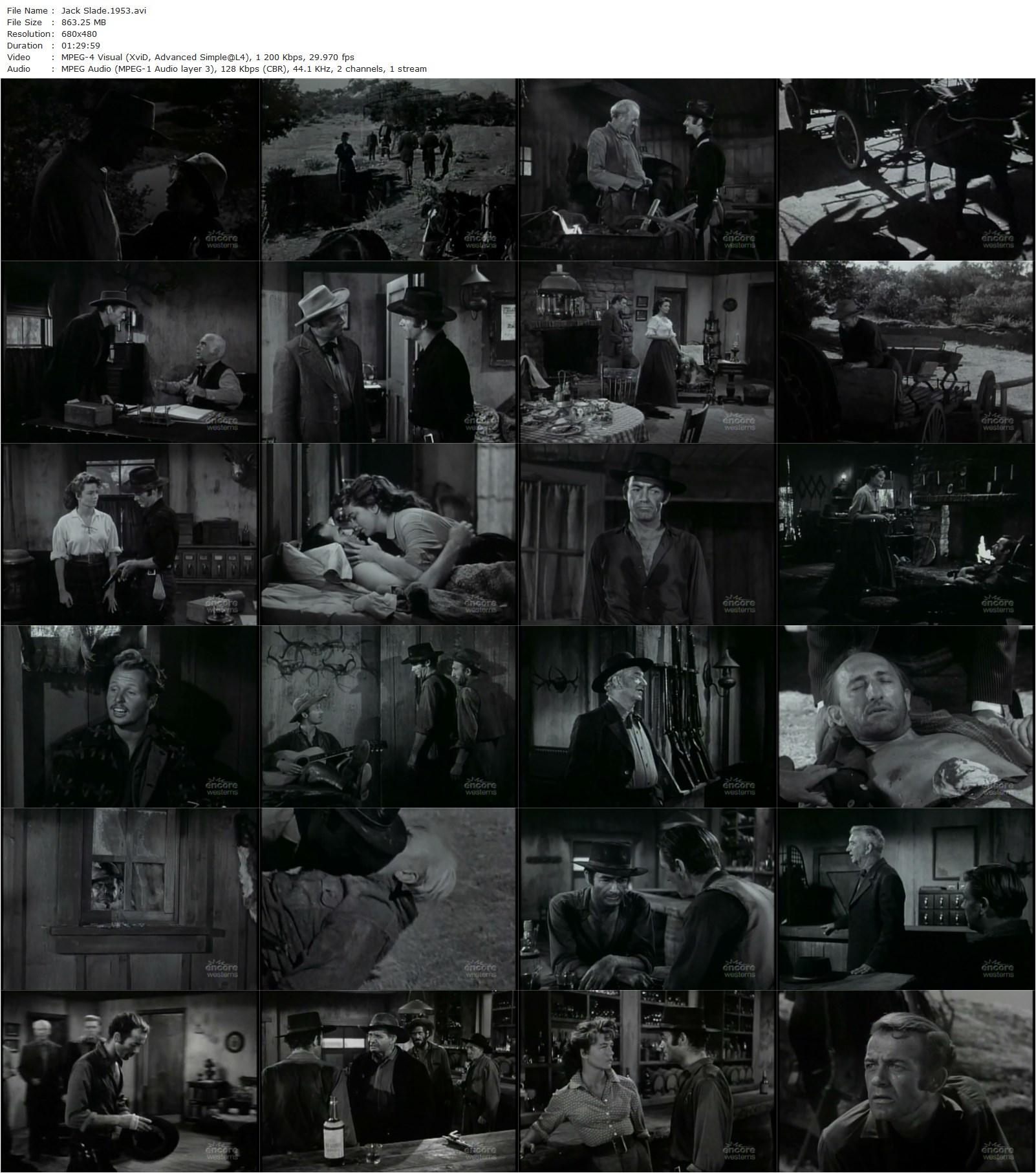 Jack Slade (1953) Harold D. Schuster, Mark Stevens, Dorothy Malone, Barton MacLane-poster