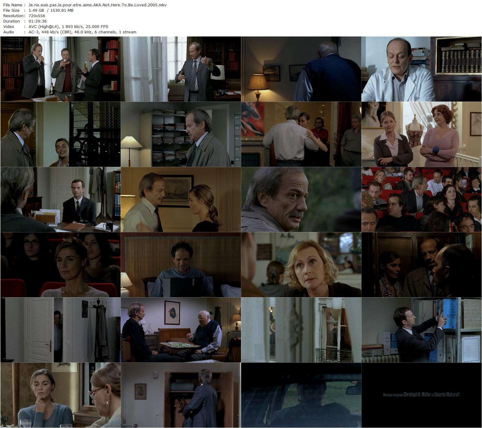 Not Here to Be Loved AKA Je ne suis pas là pour être aimé (2005) Stéphane Brizé, Patrick Chesnais, Anne Consigny, Georges Wilson-poster