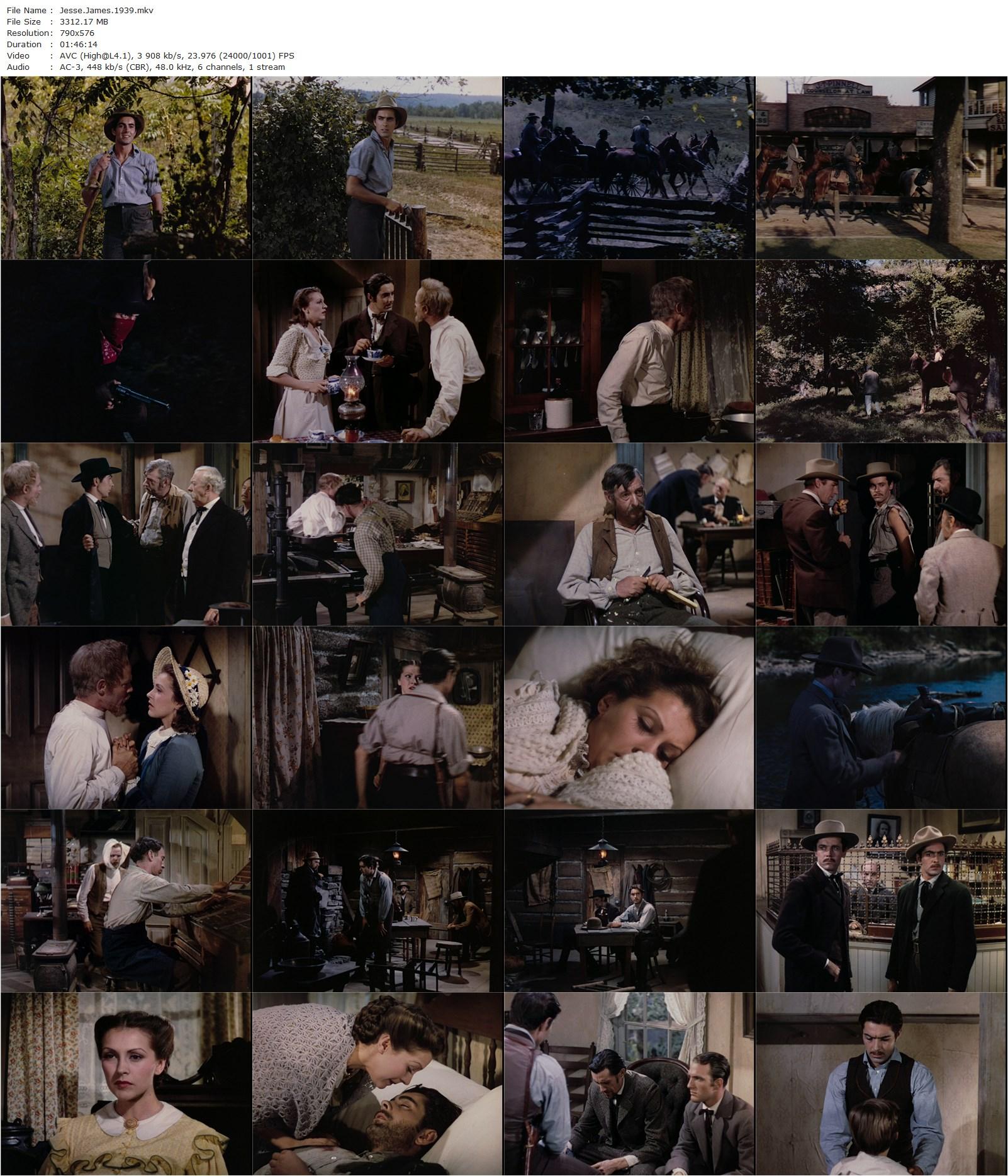 Jesse James (1939) Henry King, Irving Cummings, Tyrone Power, Henry Fonda, Nancy Kelly-poster