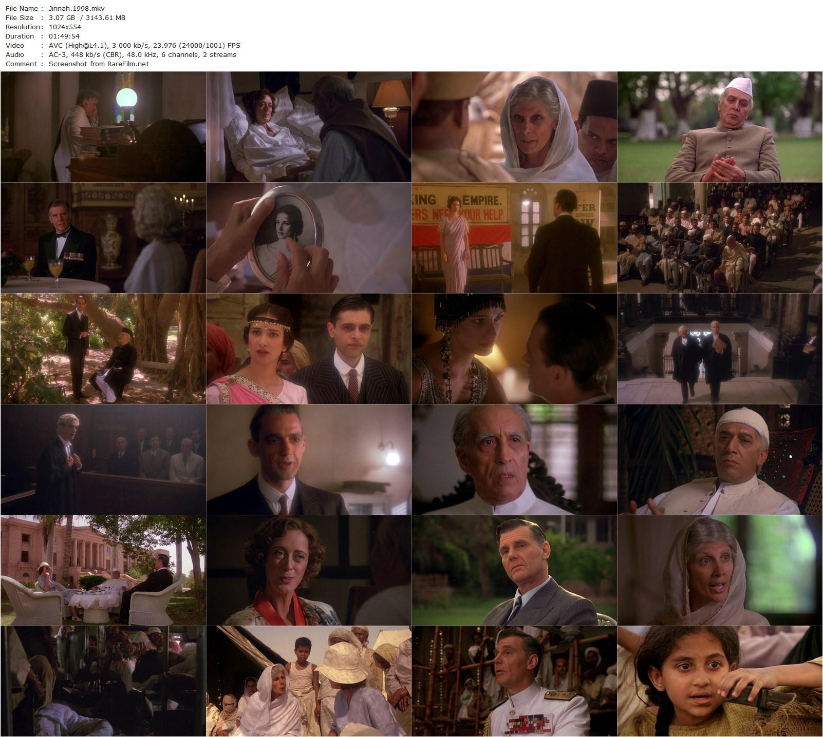 Jinnah (1998) Jamil Dehlavi, Christopher Lee, Shireen Shah, James Curran-poster