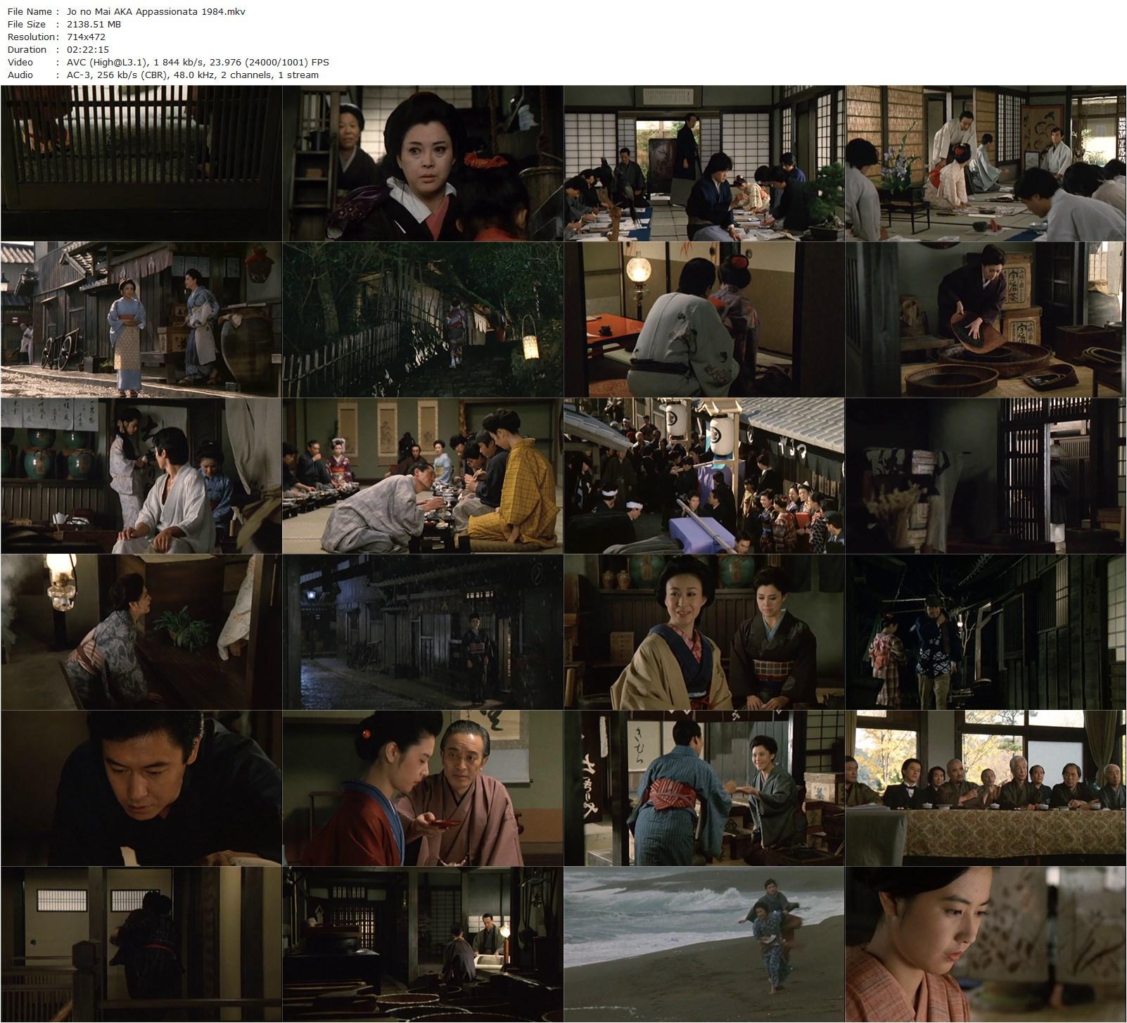 Appassionata AKA Jo no mai (1984) Sadao Nakajima, Mariko Okada, Yûko Natori, Morio Kazama, Kei Satô-poster