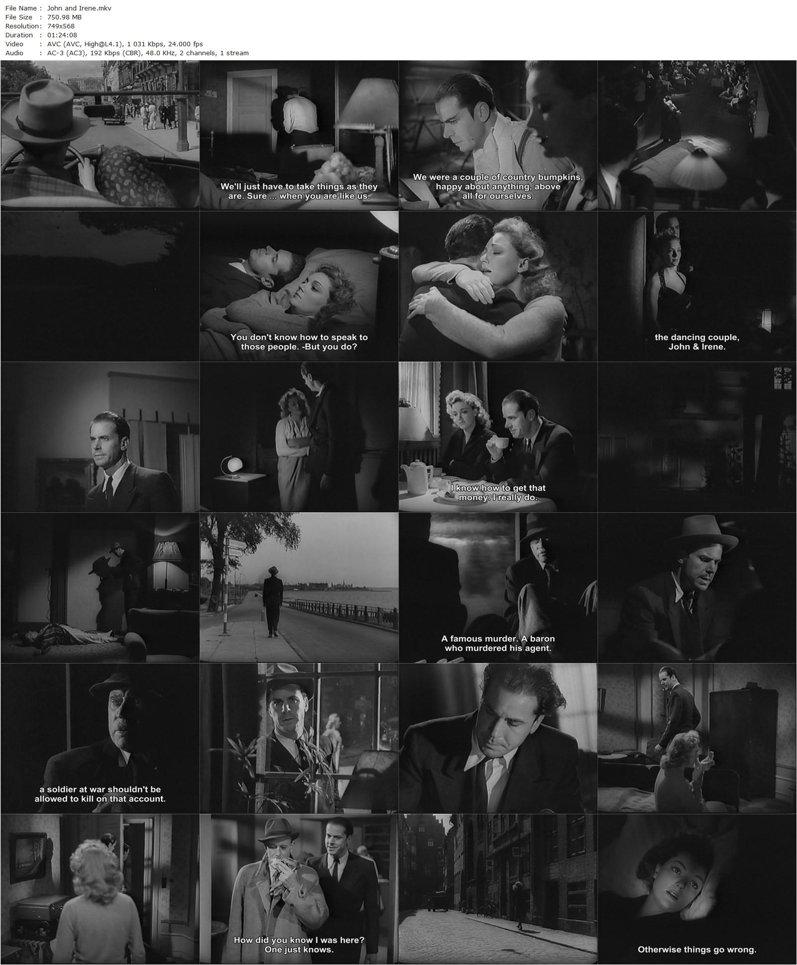 John and Irene (1949) Asbjørn Andersen, Anker Sørensen, Bodil Kjer, Ebbe Rode, Ib Schønberg-poster