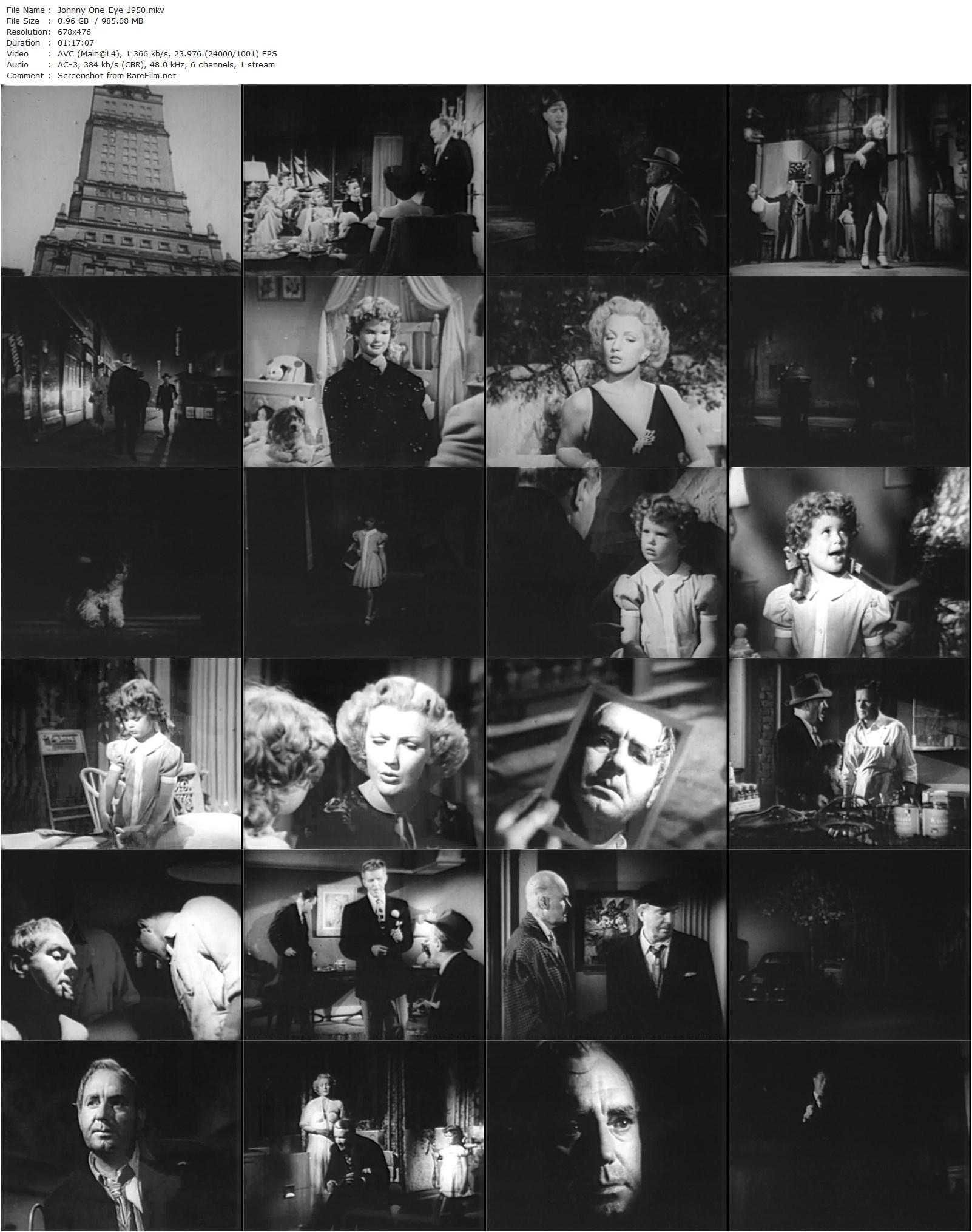 Johnny One-Eye (1950) Robert Florey, Pat O’Brien, Wayne Morris, Dolores Moran-poster