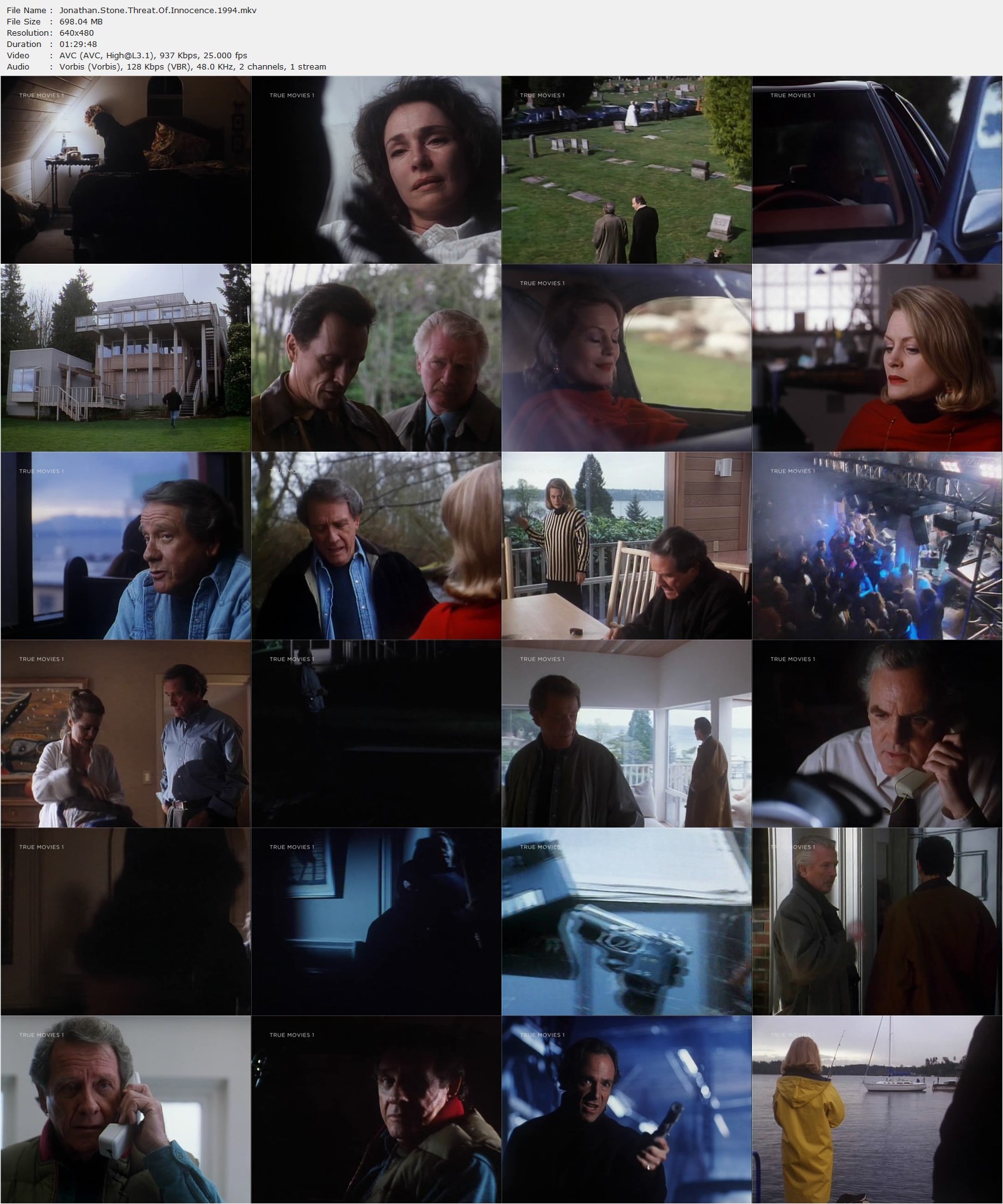 Jonathan Stone: Threat of Innocence (1994) Michael Switzer, Richard Crenna, Beverly D’Angelo, Stephen McHattie-poster