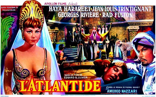 Journey Beneath the Desert (1961) Giuseppe Masini, Edgar G. Ulmer, Jean-Louis Trintignant, Haya Harareet, Georges Rivière, Adventure, Fantasy