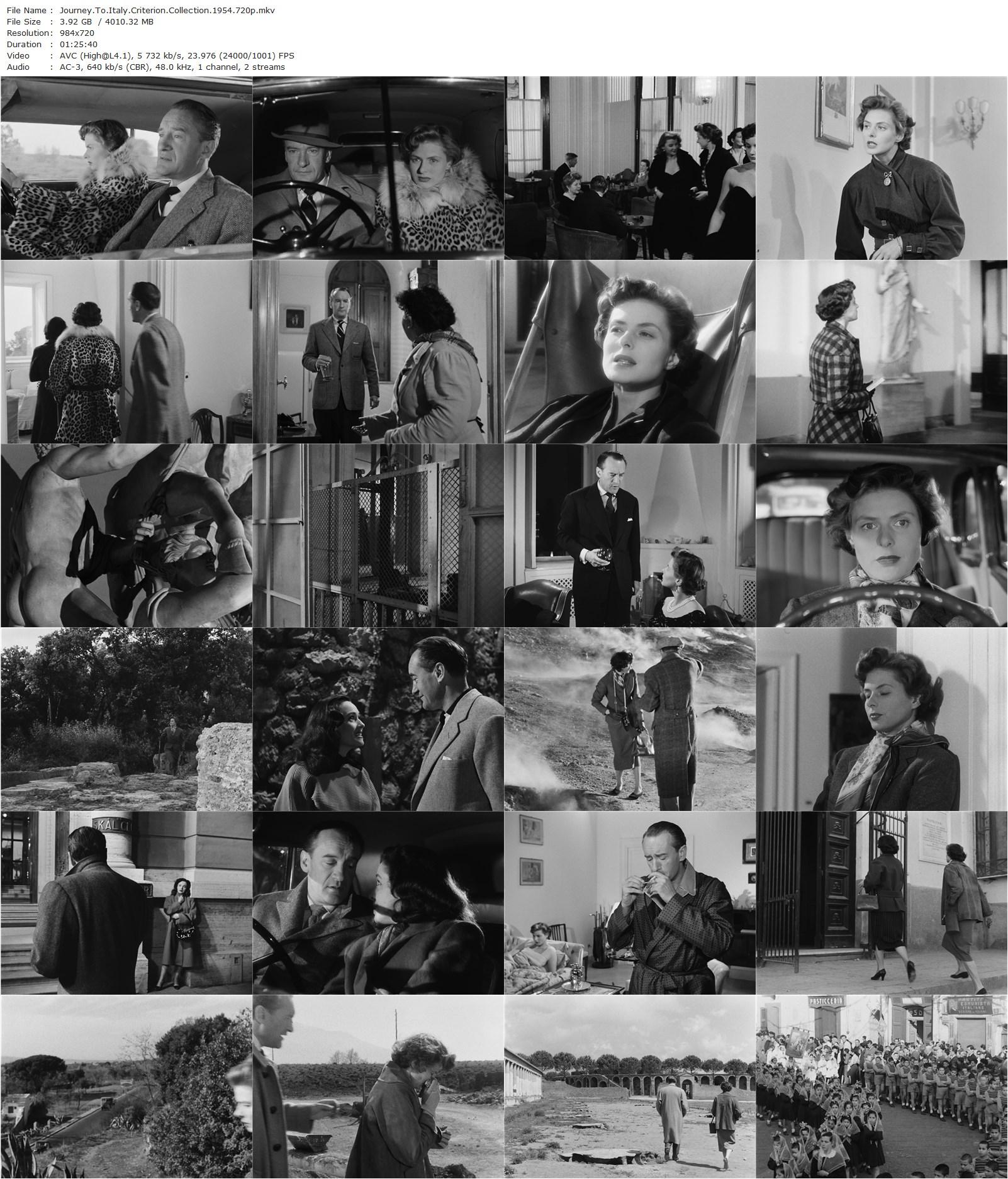 Journey to Italy AKA Viaggio in Italia (1954) Roberto Rossellini, Ingrid Bergman, George Sanders, Maria Mauban-poster