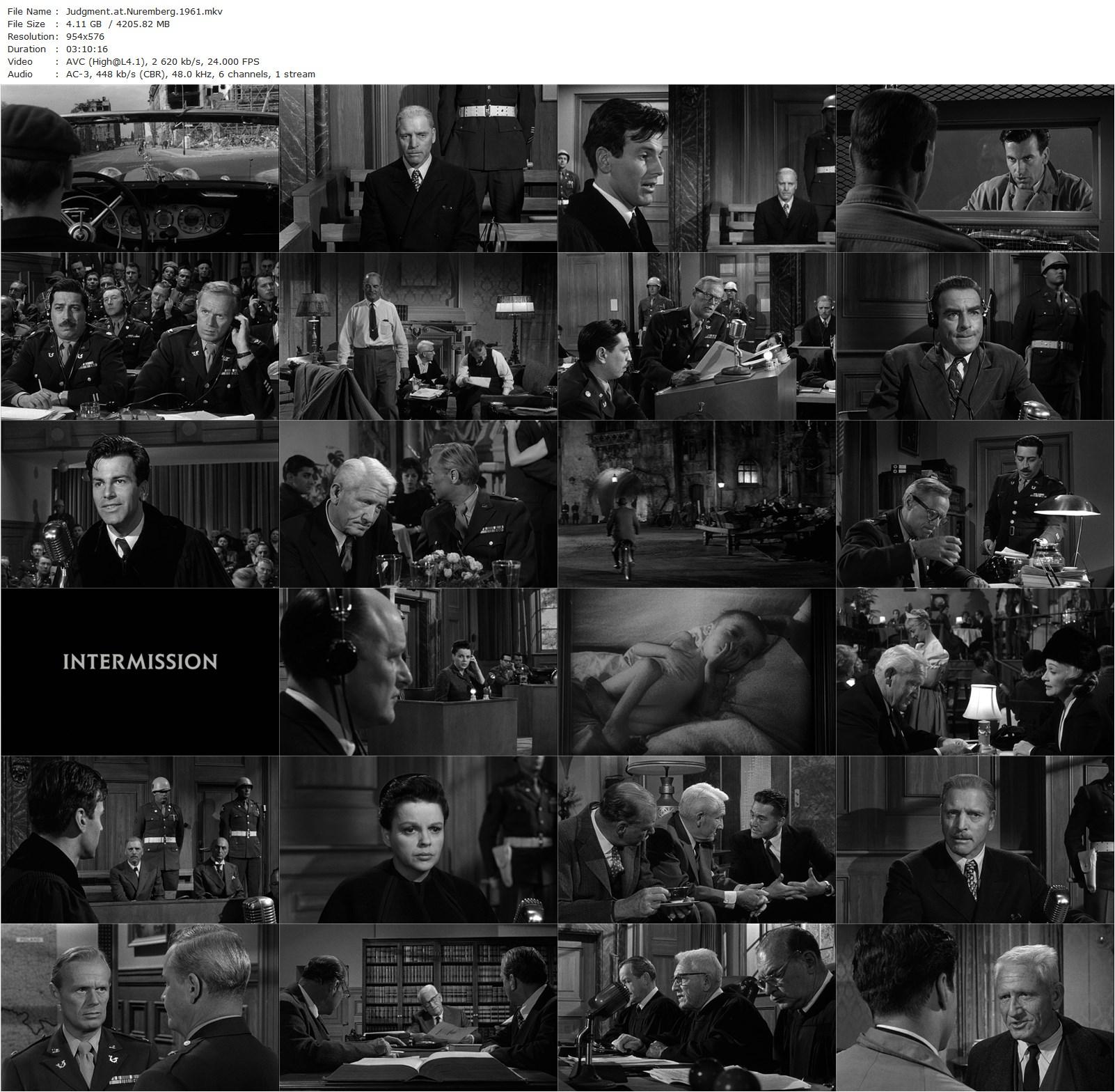 Judgment at Nuremberg (1961) Stanley Kramer, Spencer Tracy, Burt Lancaster, Richard Widmark-poster