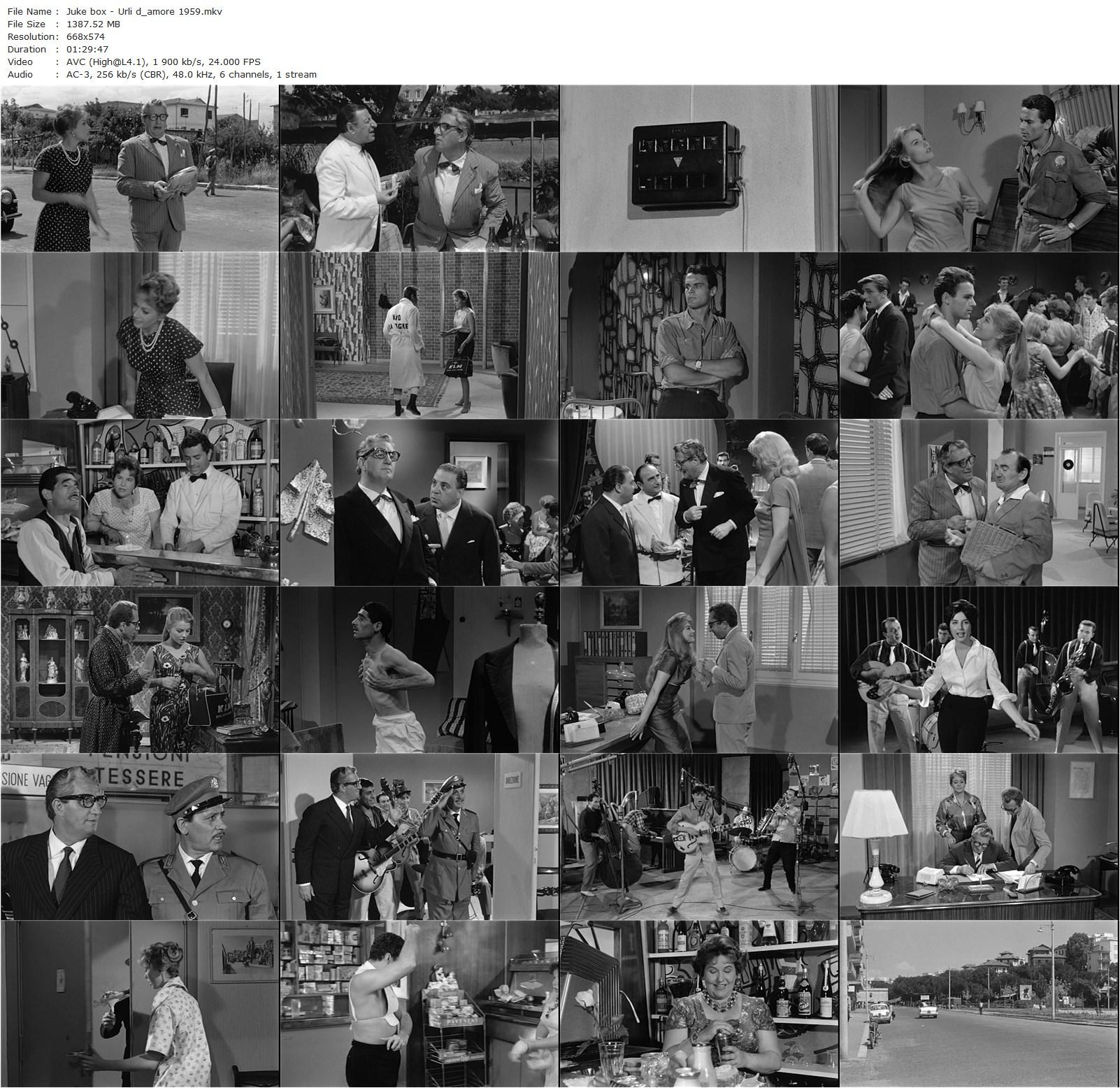 Juke box – Urli d’amore (1959) Mauro Morassi, Mario Carotenuto, Marisa Merlini, Karin Baal-poster