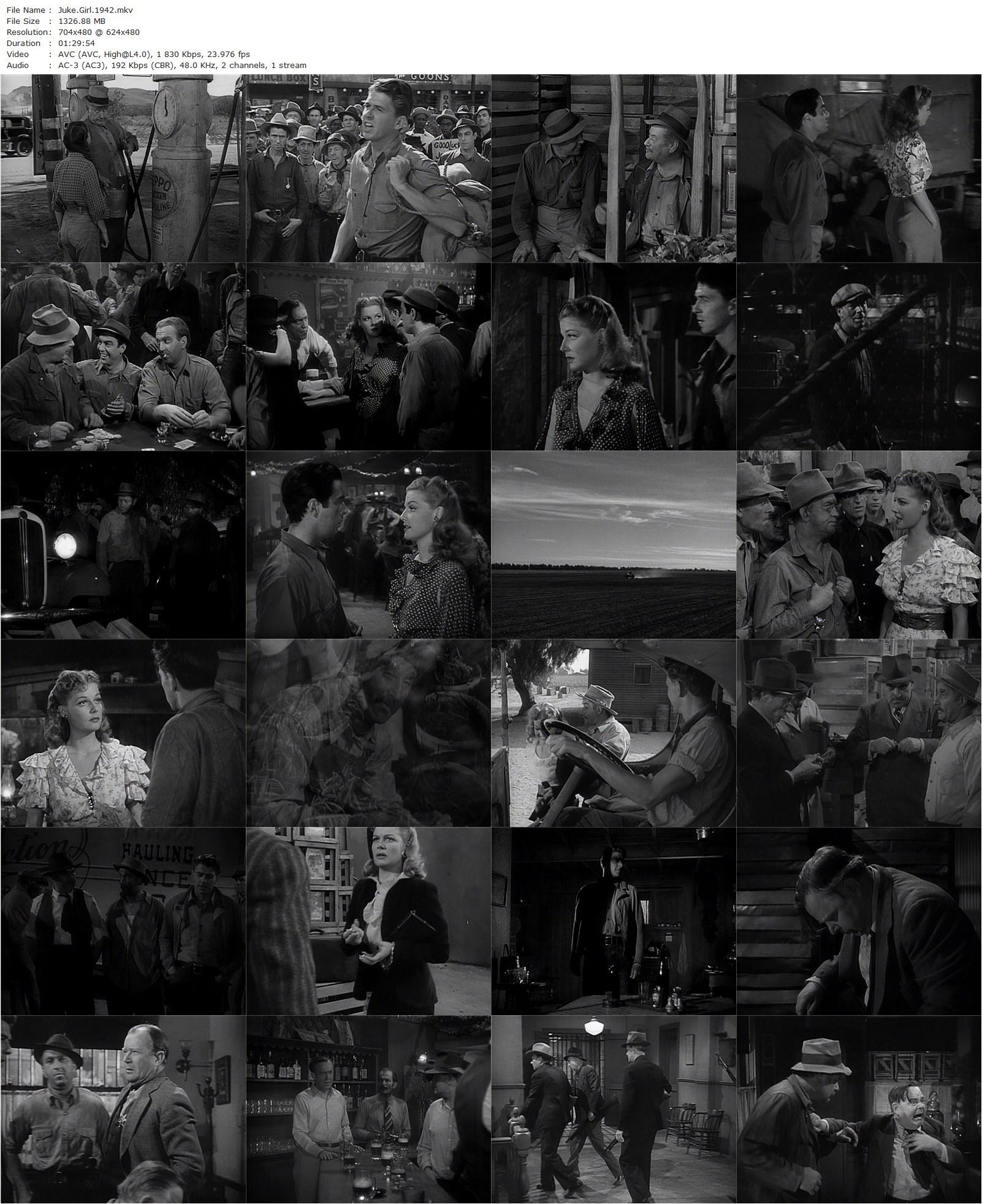 Juke Girl (1942) Curtis Bernhardt, Ann Sheridan, Ronald Reagan, Richard Whorf-poster