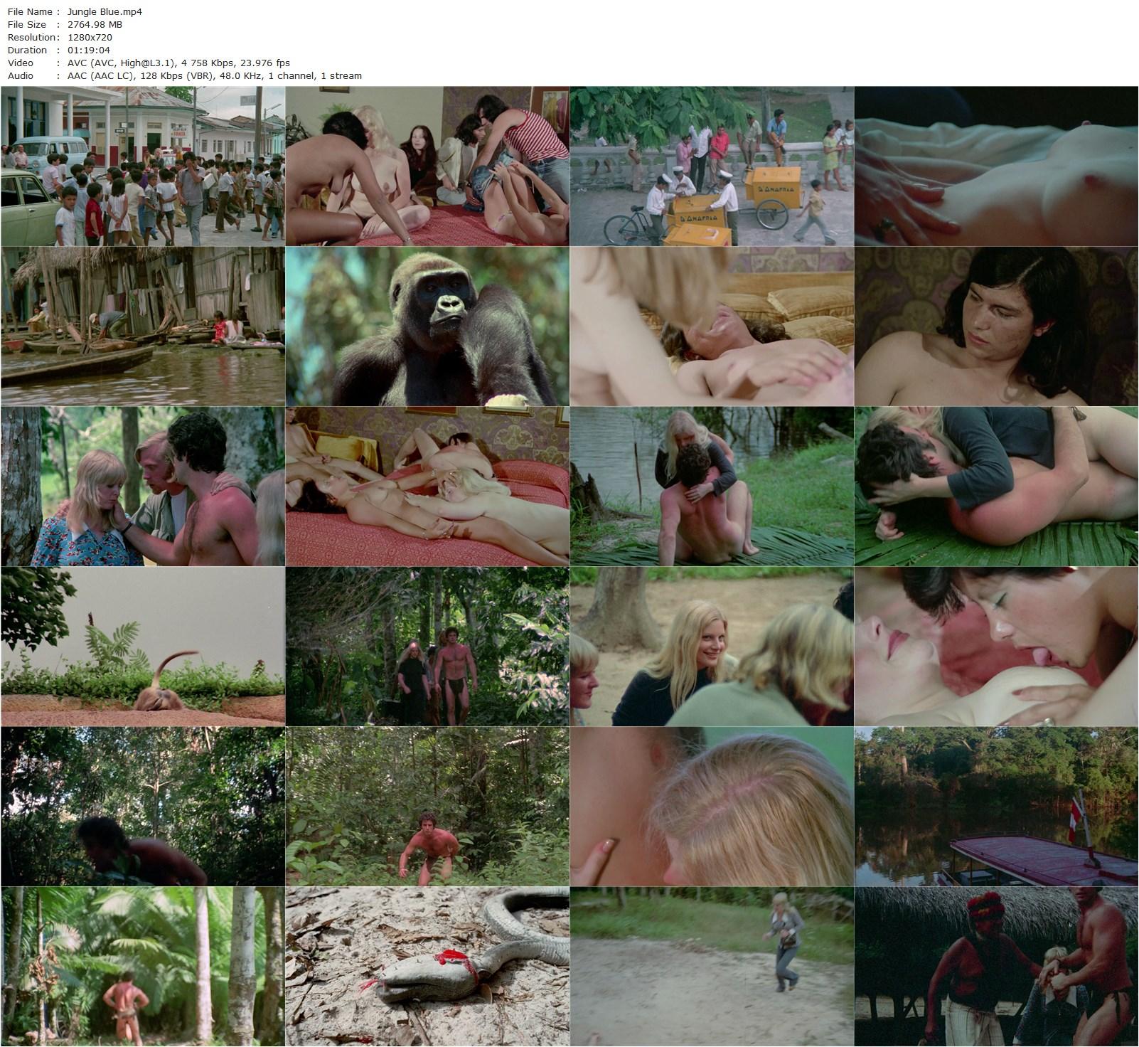 Jungle Blue (1978) Carlos Tobalina, Nina Fause, Bill Cable, Iris Medina-poster