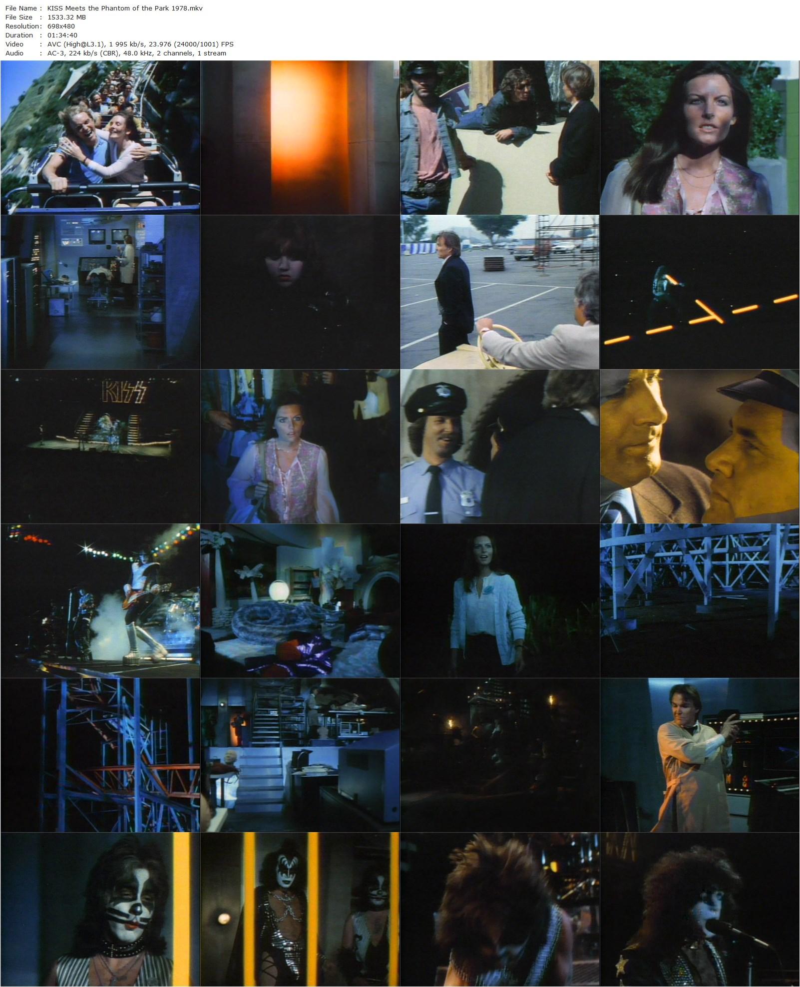 Kiss Meets the Phantom of the Park (1978) Gordon Hessler, Peter Criss, Ace Frehley, Gene Simmons-poster