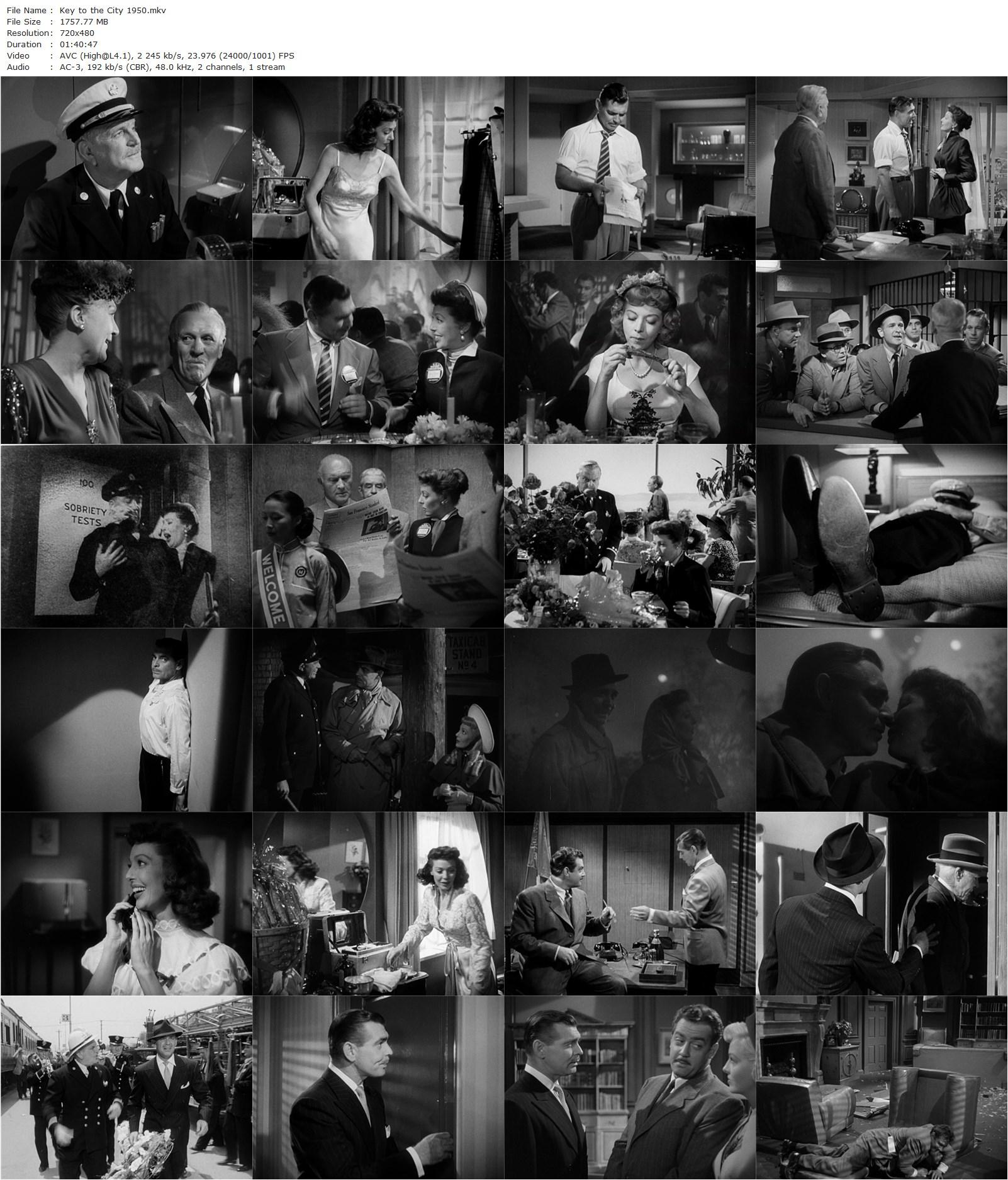 Key to the City (1950) George Sidney, Clark Gable, Loretta Young, Frank Morgan-poster