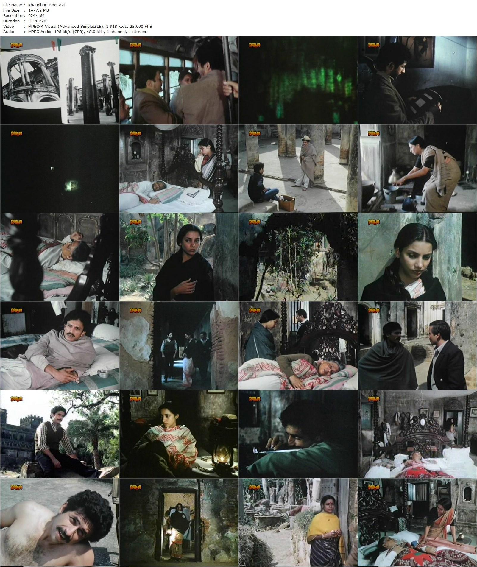 The Ruins AKA Khandhar (1984) Mrinal Sen, Shabana Azmi, Annu Kapoor, Pankaj Kapur-poster