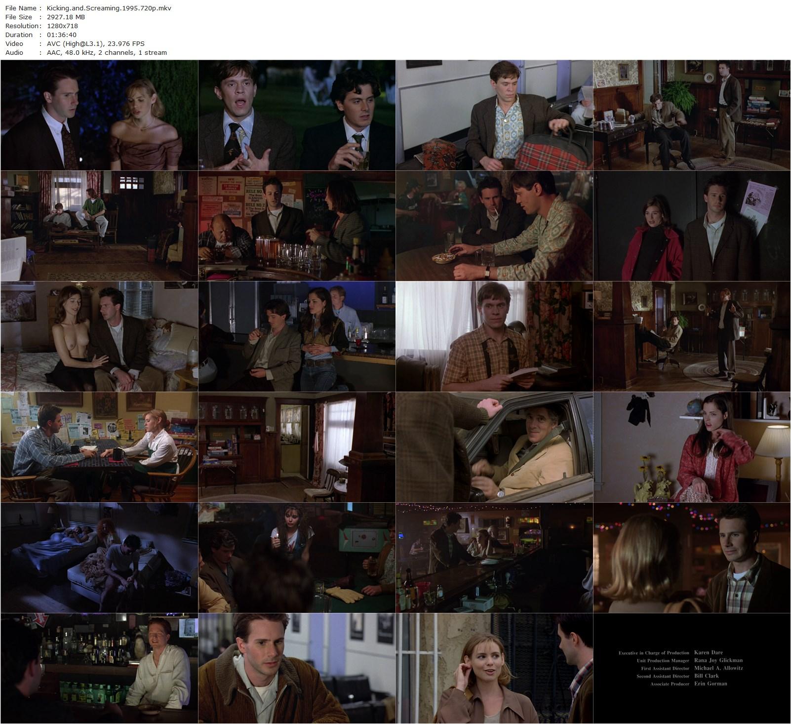 Kicking and Screaming (1995) Noah Baumbach, Josh Hamilton, Eric Stoltz, Samuel Gould-poster