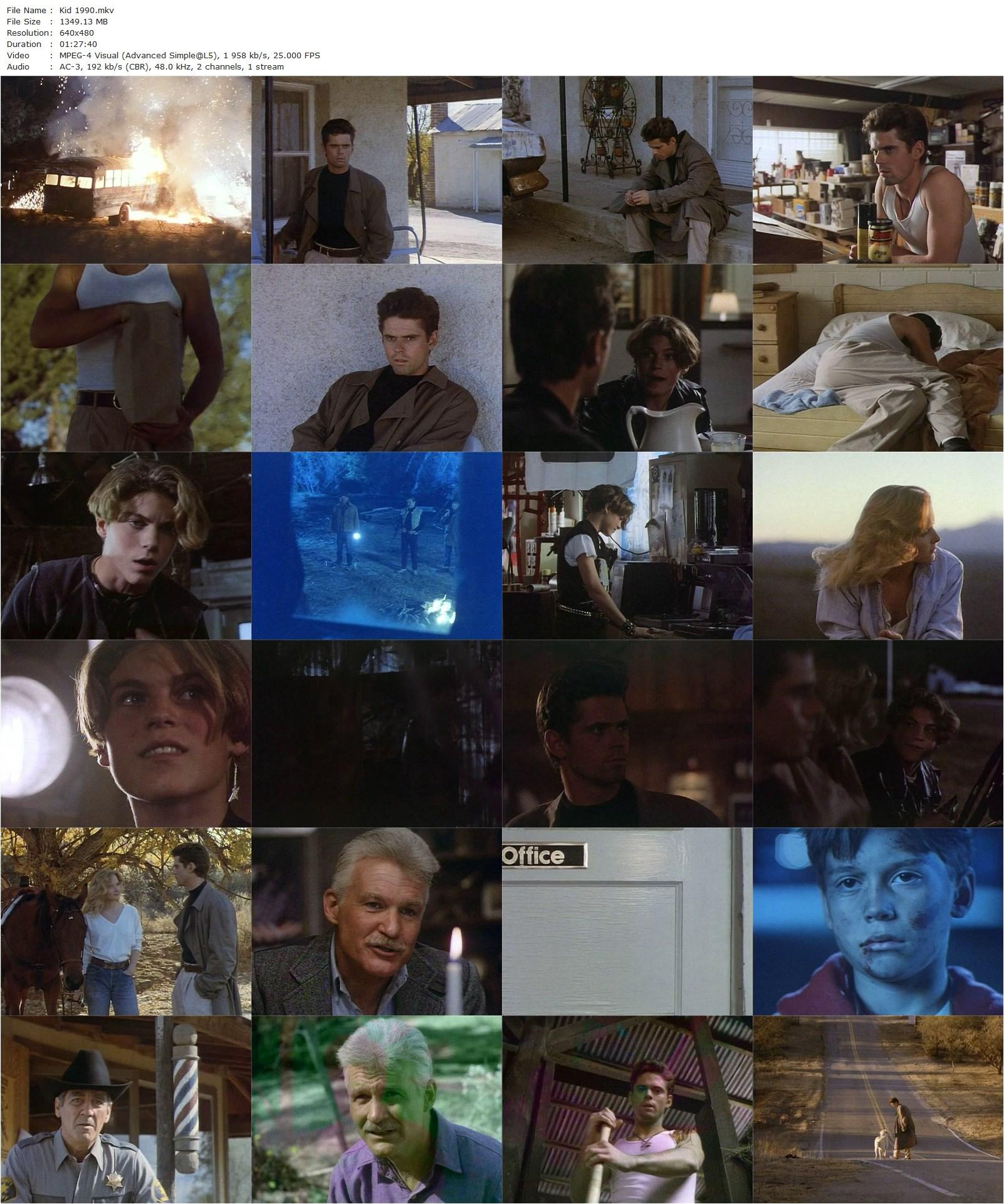 Kid (1990) John Mark Robinson, C. Thomas Howell, Sarah Trigger, Brian Austin Green-poster