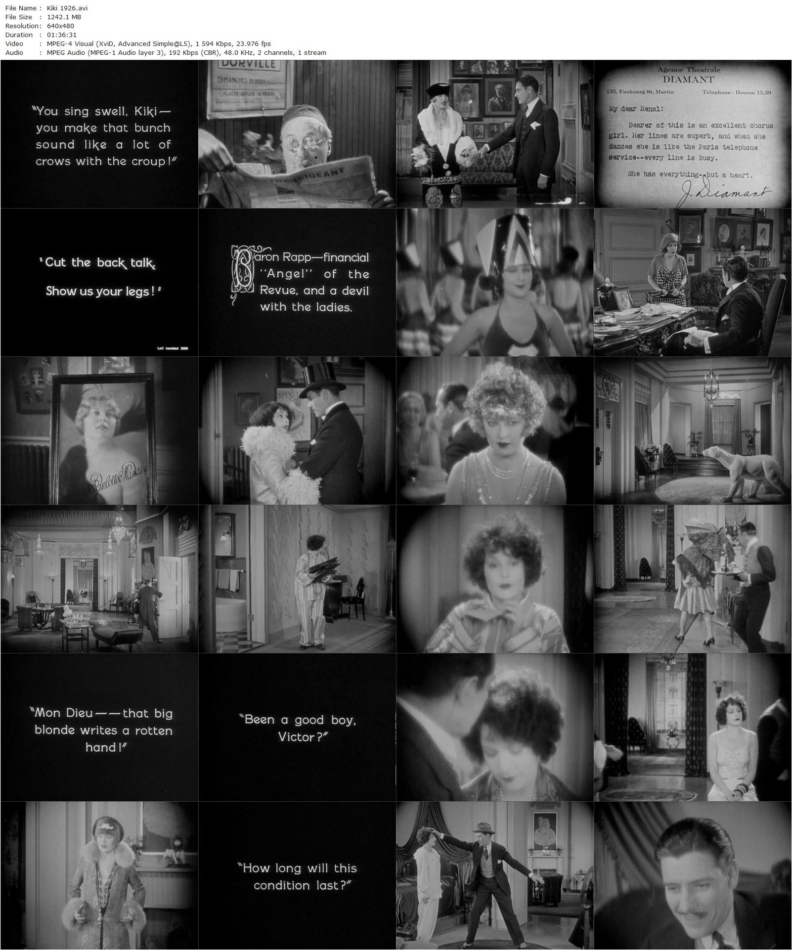 Kiki (1926) Clarence Brown, Norma Talmadge, Ronald Colman, Gertrude Astor-poster