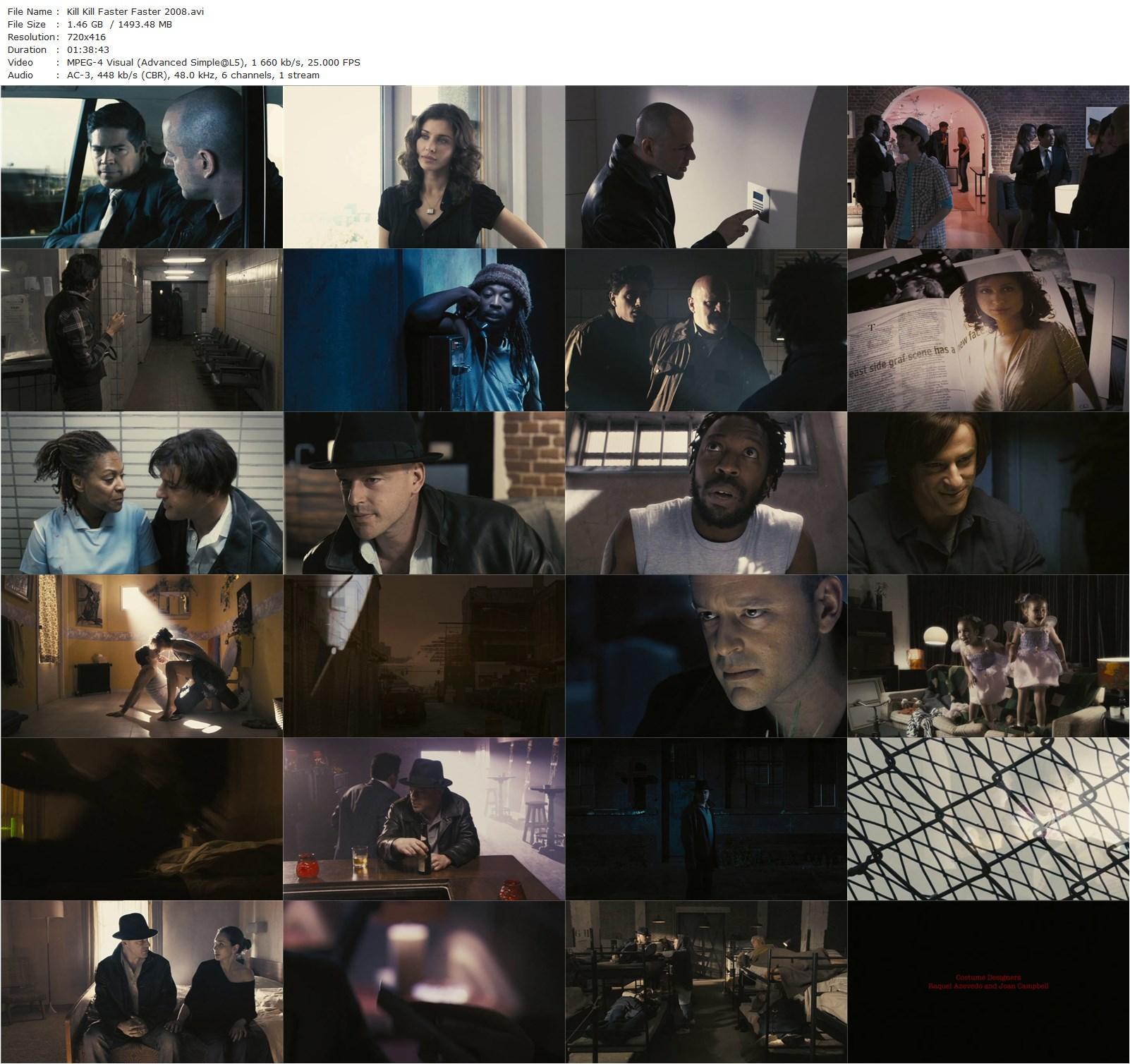 Kill Kill Faster Faster (2008) Gareth Maxwell Roberts, Gil Bellows, Lisa Ray, Esai Morales-poster