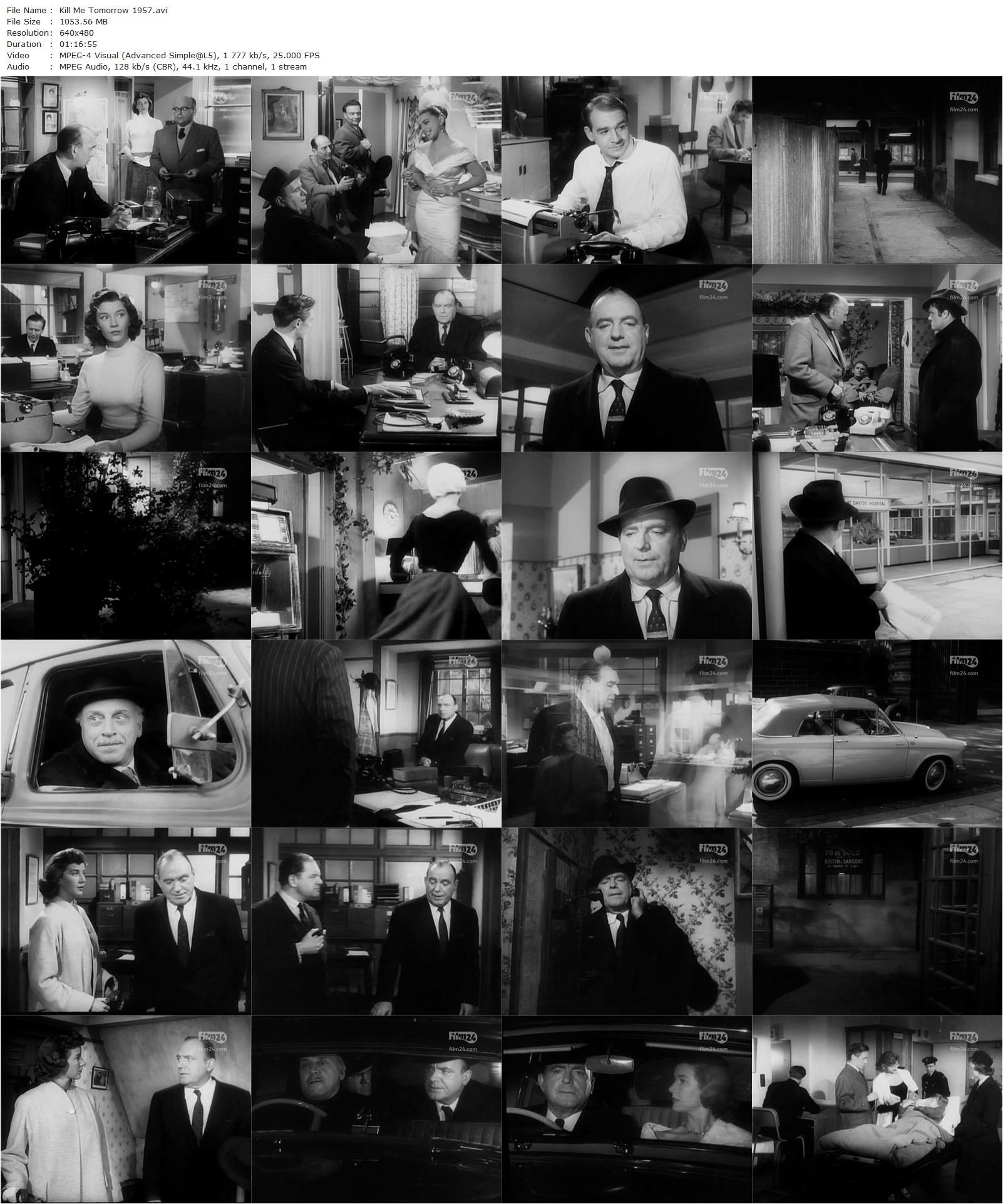 Kill Me Tomorrow (1957) Terence Fisher, Pat O’Brien, Lois Maxwell, George Coulouris-poster