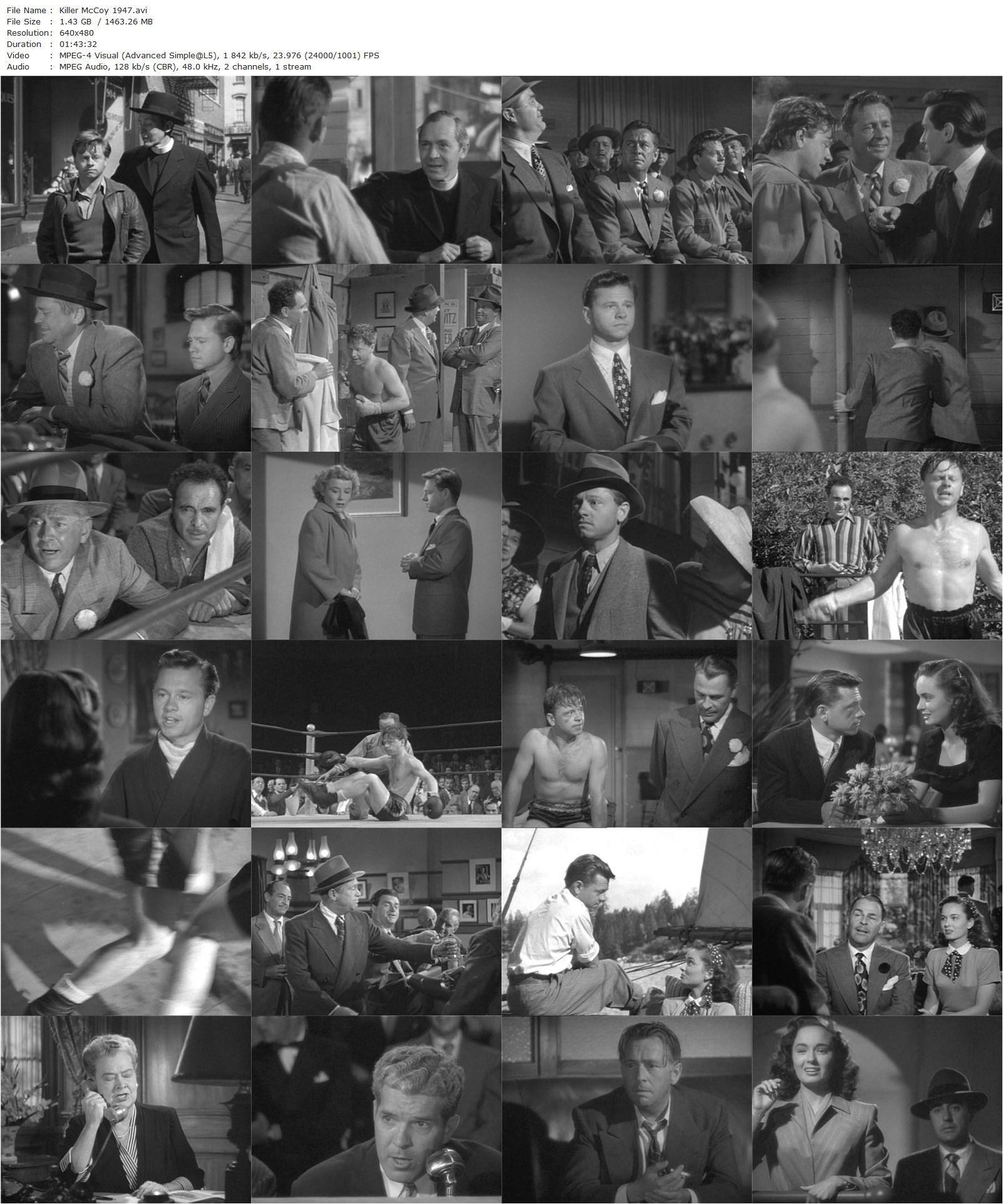 Killer McCoy (1947) Roy Rowland, Mickey Rooney, Brian Donlevy, Ann Blyth-poster