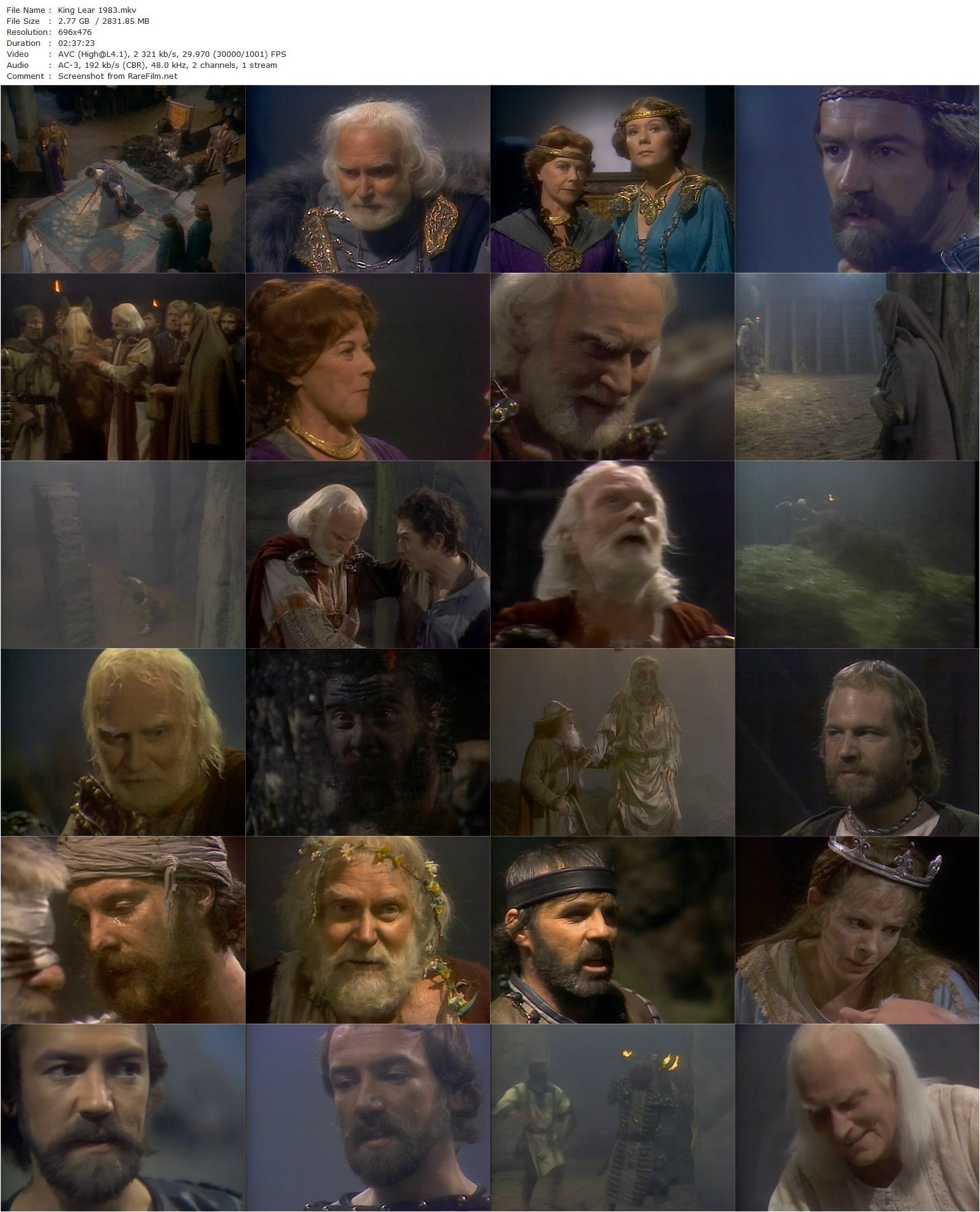 King Lear (1983) Michael Elliott-poster