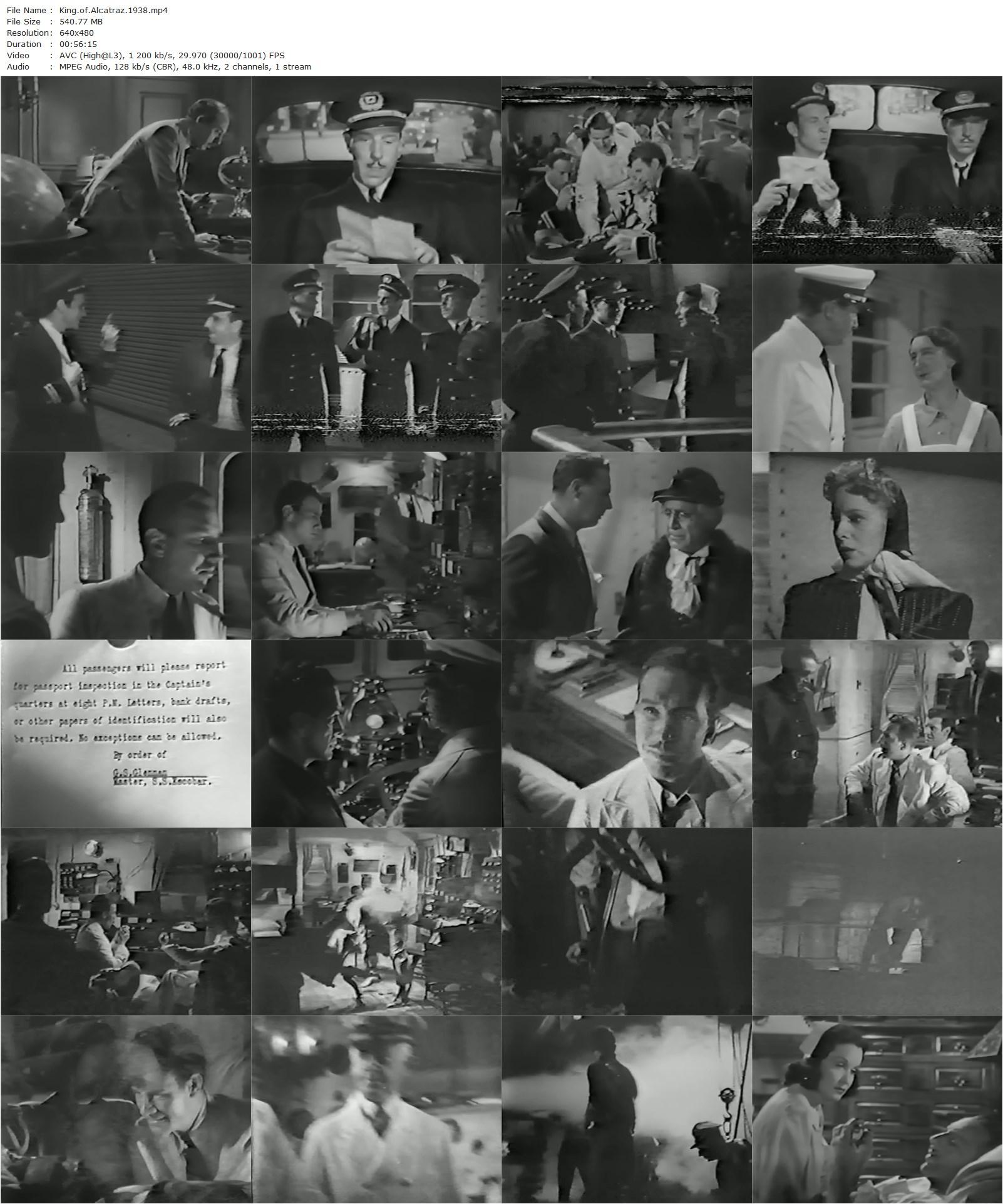 King of Alcatraz (1938) Robert Florey, Gail Patrick, Lloyd Nolan, Harry Carey-poster