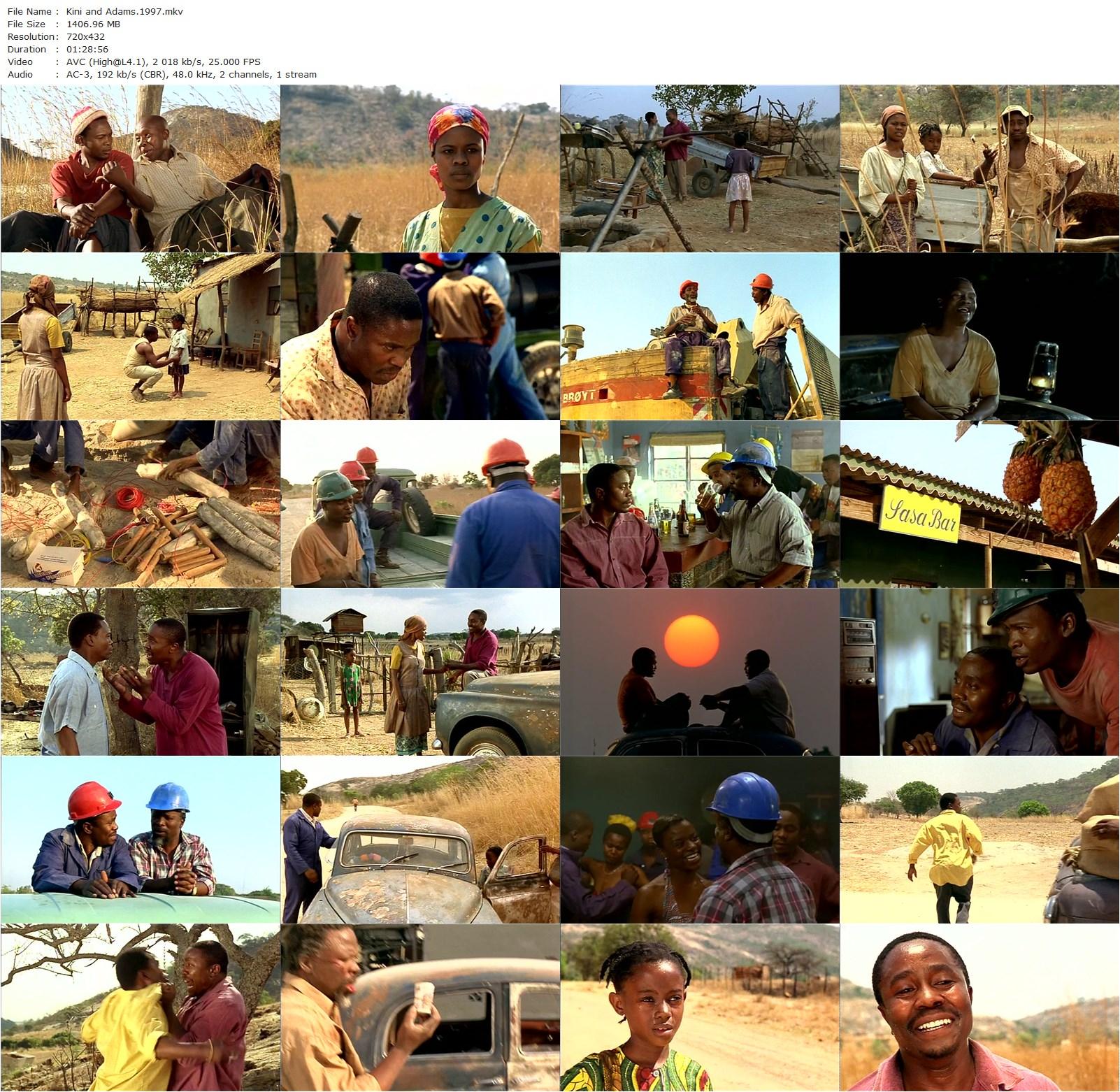 Kini and Adams (1997) Idrissa Ouedraogo, Vusi Kunene, David Mohloki, Nthati Moshesh-poster