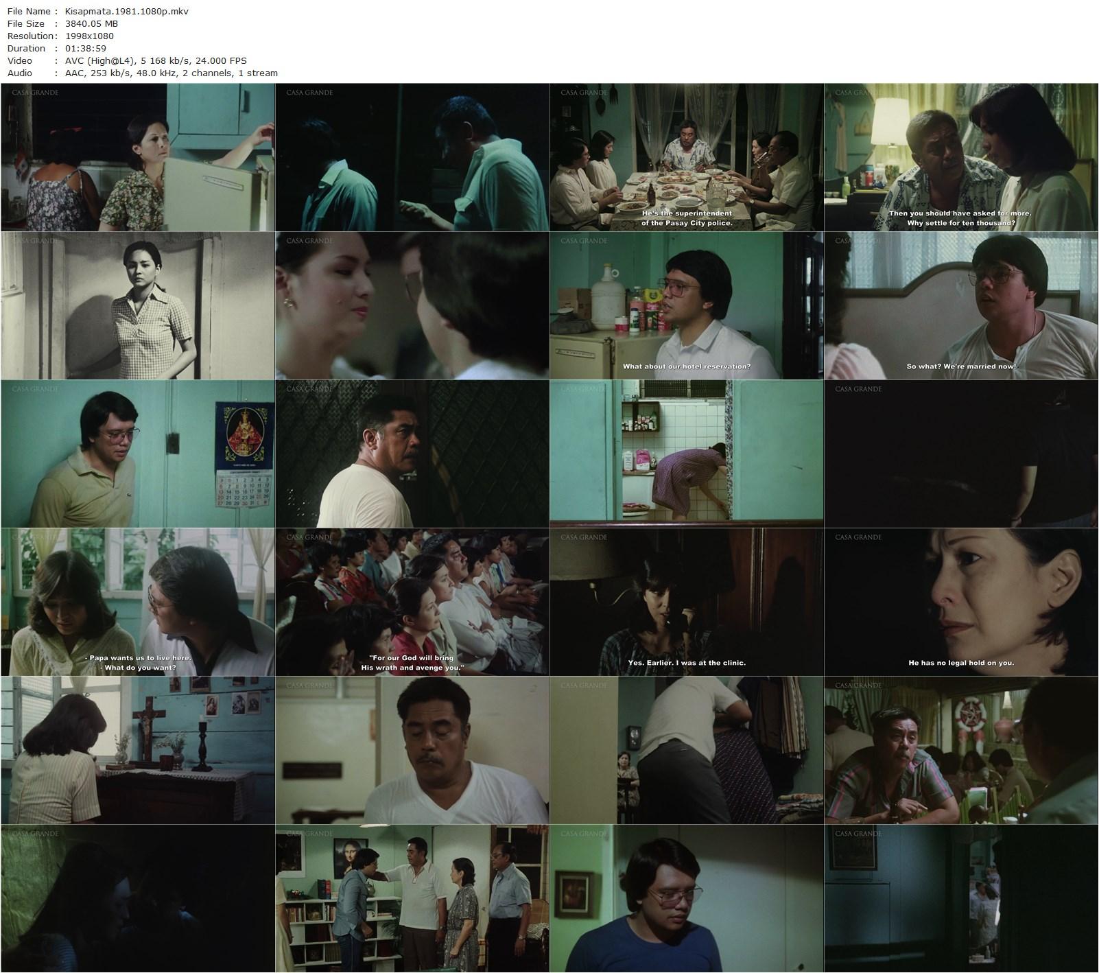 In the Wink of an Eye AKA Kisapmata (1981) Mike De Leon, Charo Santos-Concio, Jay Ilagan, Vic Silayan-poster