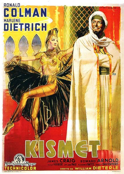 Kismet (1944) William Dieterle, Ronald Colman, Marlene Dietrich, James Craig, Adventure, Fantasy