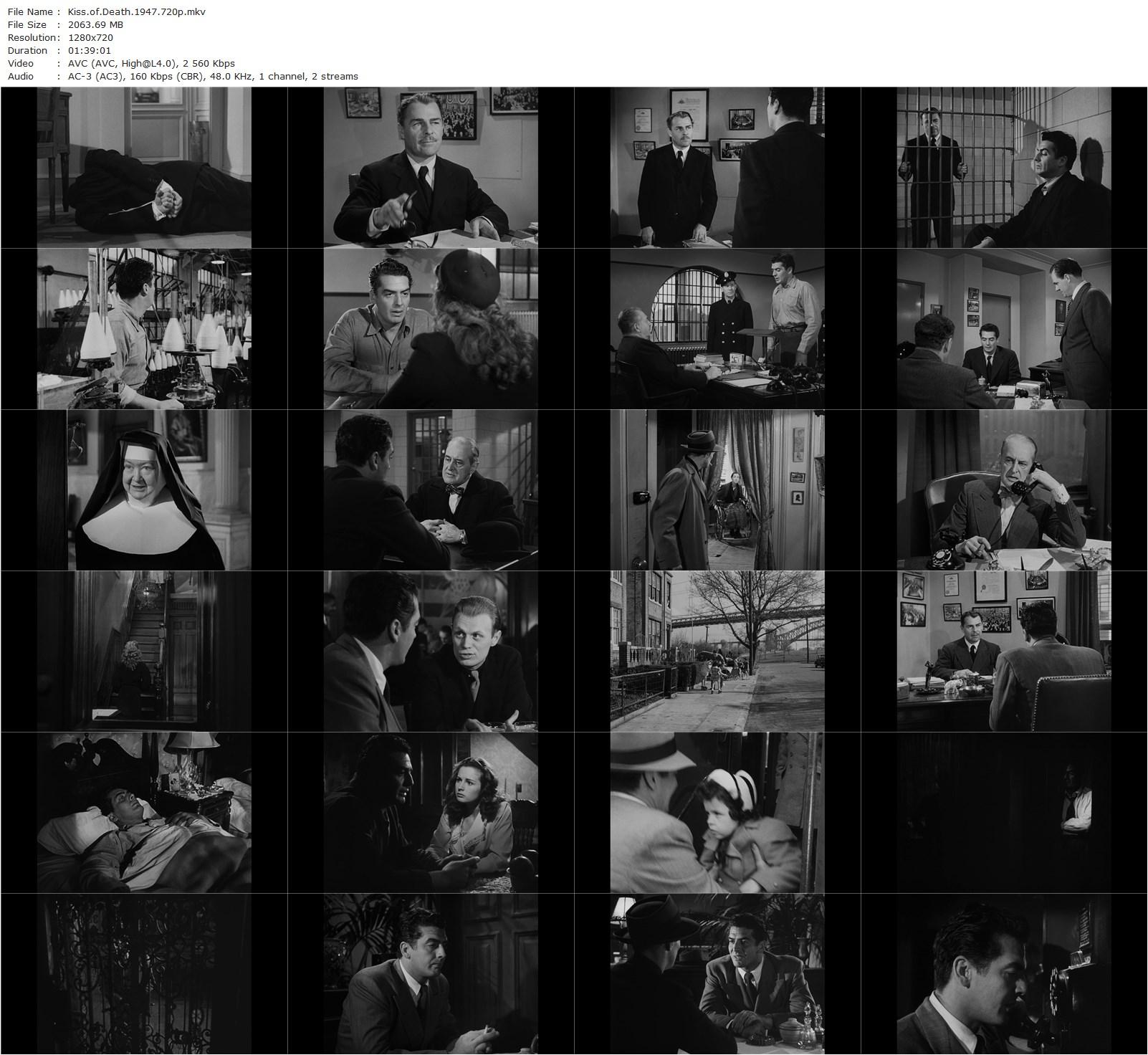 Kiss of Death (1947) Henry Hathaway, Victor Mature, Brian Donlevy, Coleen Gray-poster