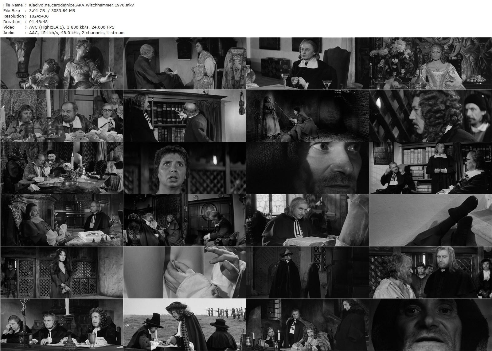 Witches’ Hammer AKA Kladivo na carodejnice (1970) Otakar Vávra, Vladimír Smeral, Elo Romancik, Josef Kemr-poster