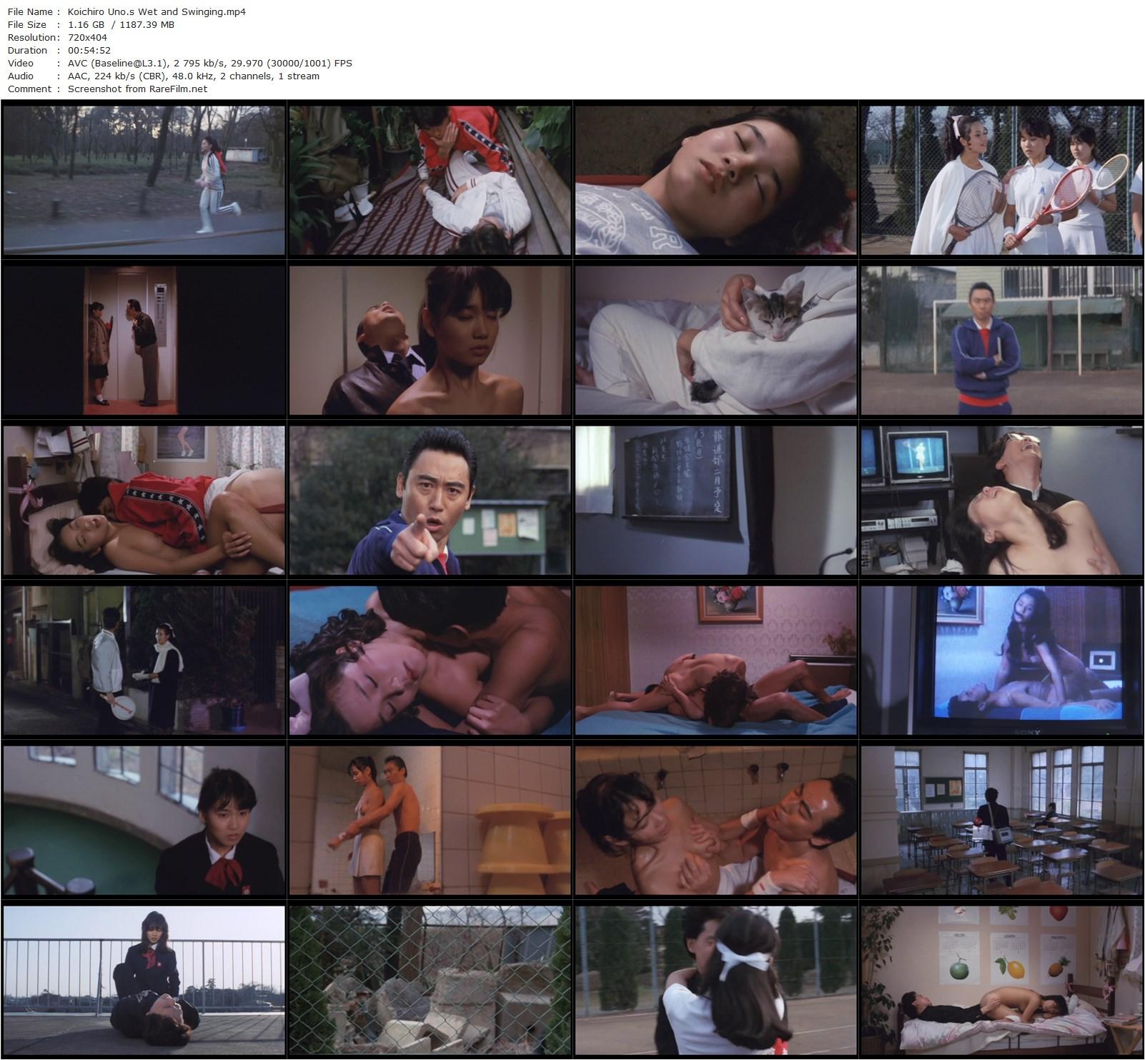 Koichiro Uno’s Wet and Swinging (1984) Shûsuke Kaneko, Natsuko Yamamoto, Jôji Sawada, Arisa Hayashi-poster