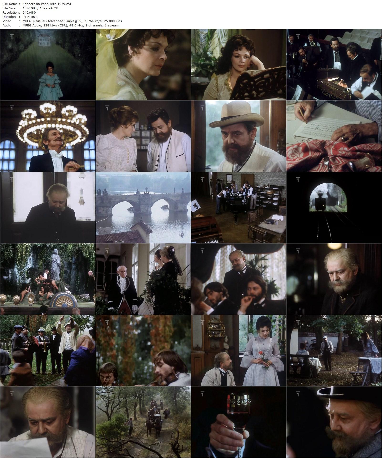 Concert at the End of Summer AKA Koncert na konci léta (1980) Frantisek Vlácil, Josef Vinklár, Zlata Adamovská, Ladislav Bambas-poster