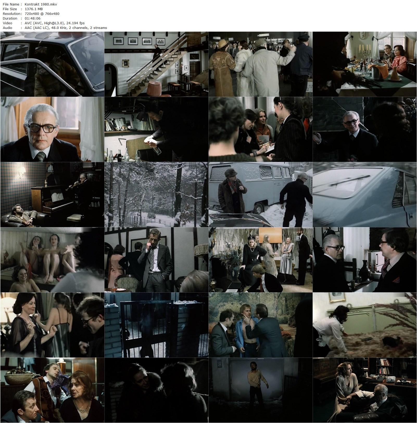 The Contract (1980) Krzysztof Zanussi, Leslie Caron-poster