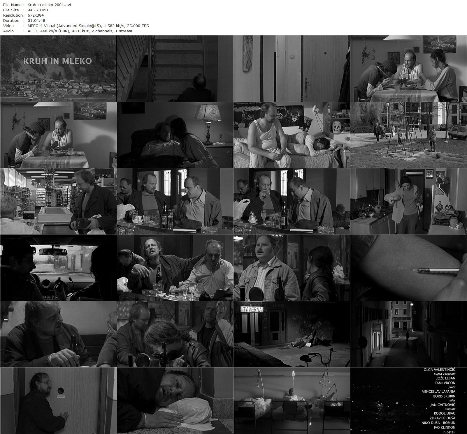 Bread and Milk / Kruh in mleko (2001) Jan Cvitkovic, Peter Musevski, Sonja Savic, Tadej Troha-poster