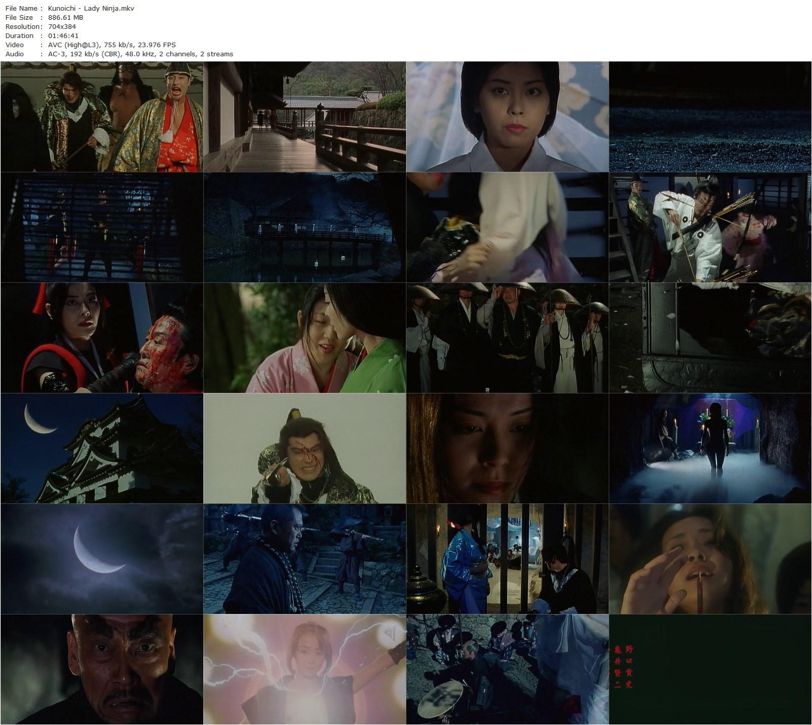 Kunoichi ninpô-chô: Yagyû gaiden / Kunoichi: Lady Ninja (1998) Hitoshi Ozawa, Yûko Moriyama, Kazuki Takeda, Momoka Saeki-poster