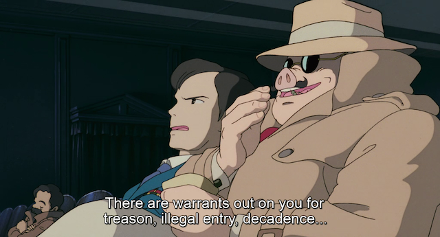 Kurenai no buta (1992)-poster