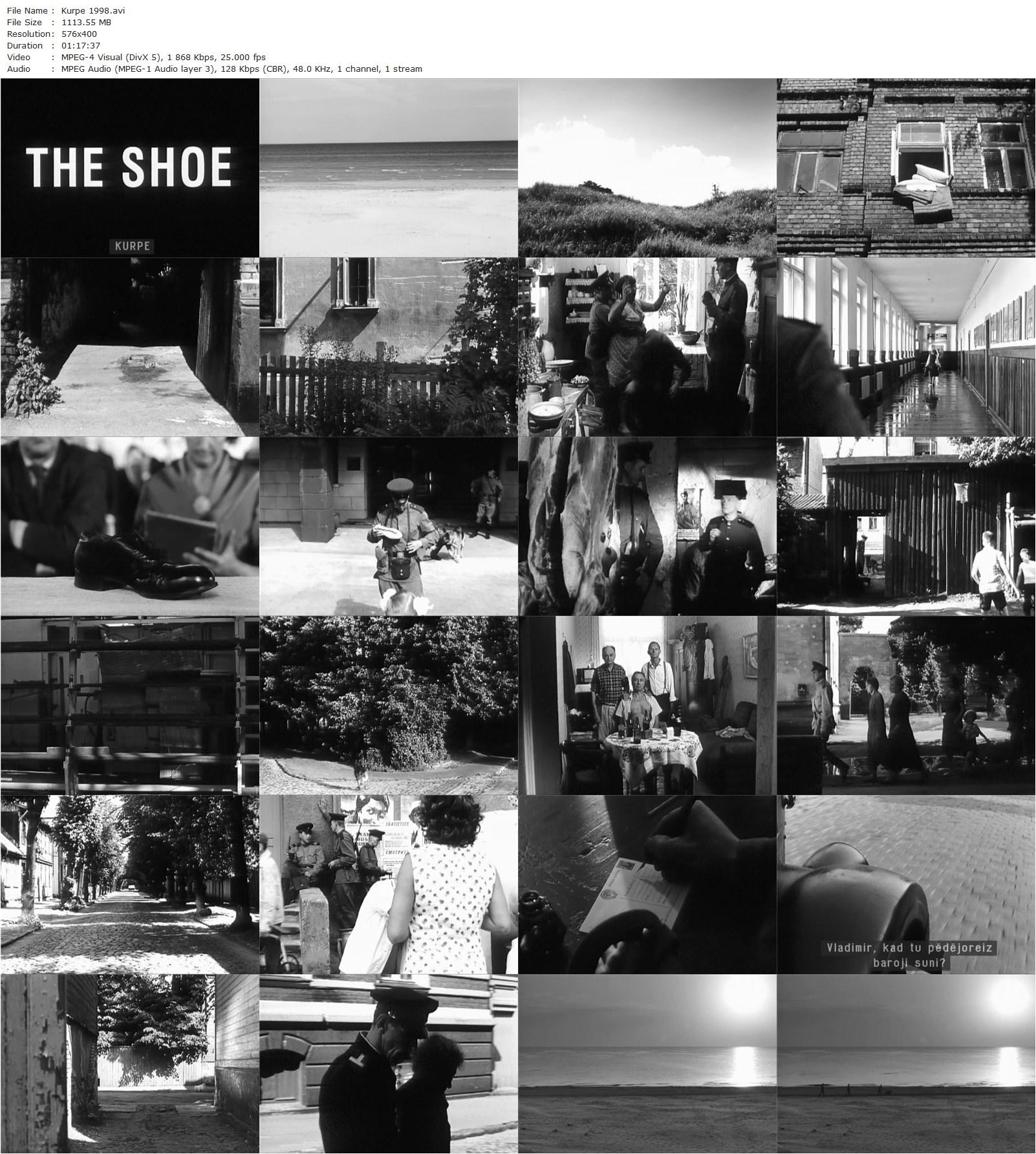 The Shoe / Kurpe (1998) Laila Pakalnina, Ivars Brakovskis, Igors Buraks, Viktors Cestnovs-poster