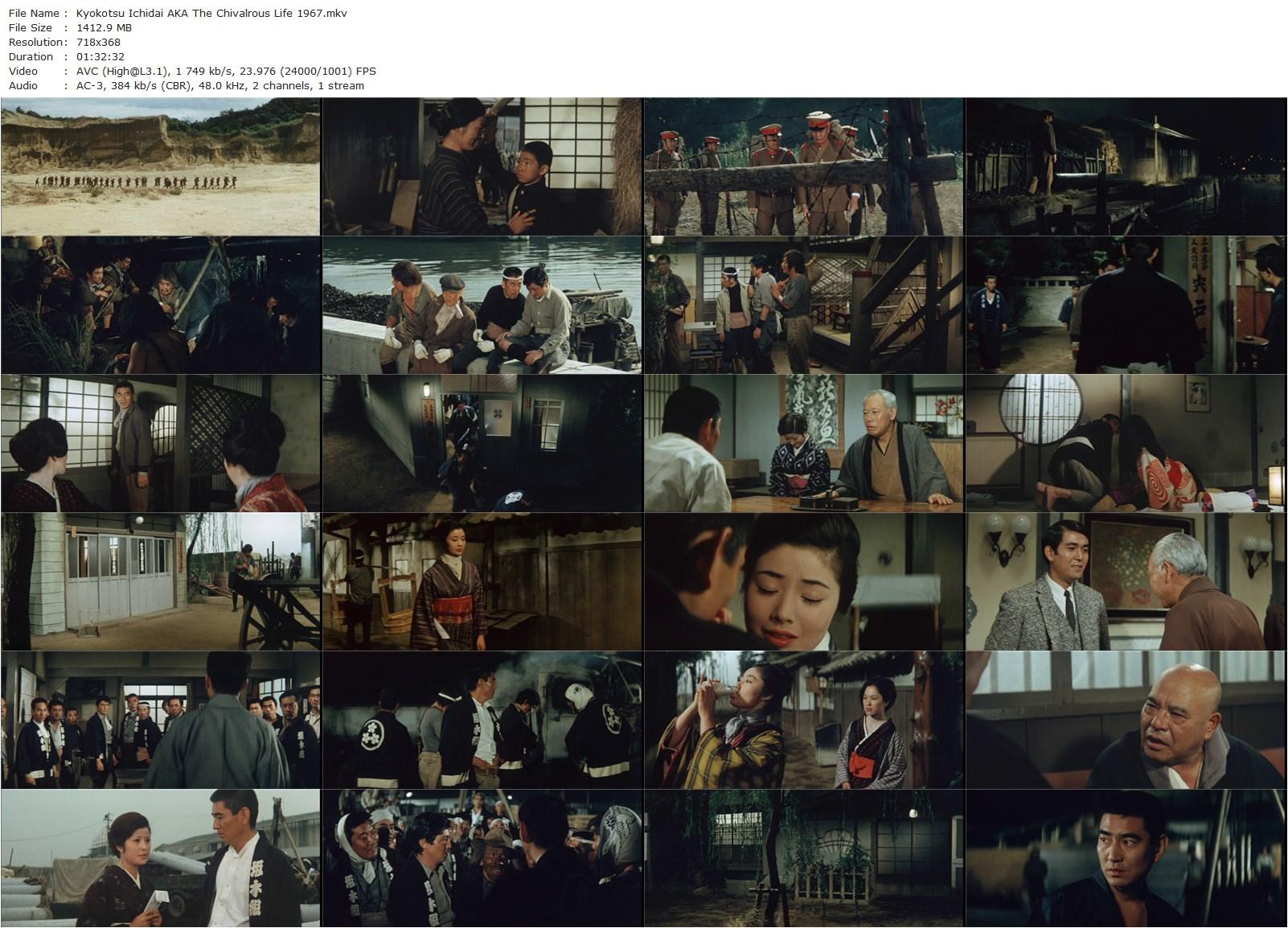 The Chivalrous Life / Kyokotsu ichidai (1967) Masahiro Makino, Ken Takakura, Sumiko Fuji, Minoru Ôki-poster