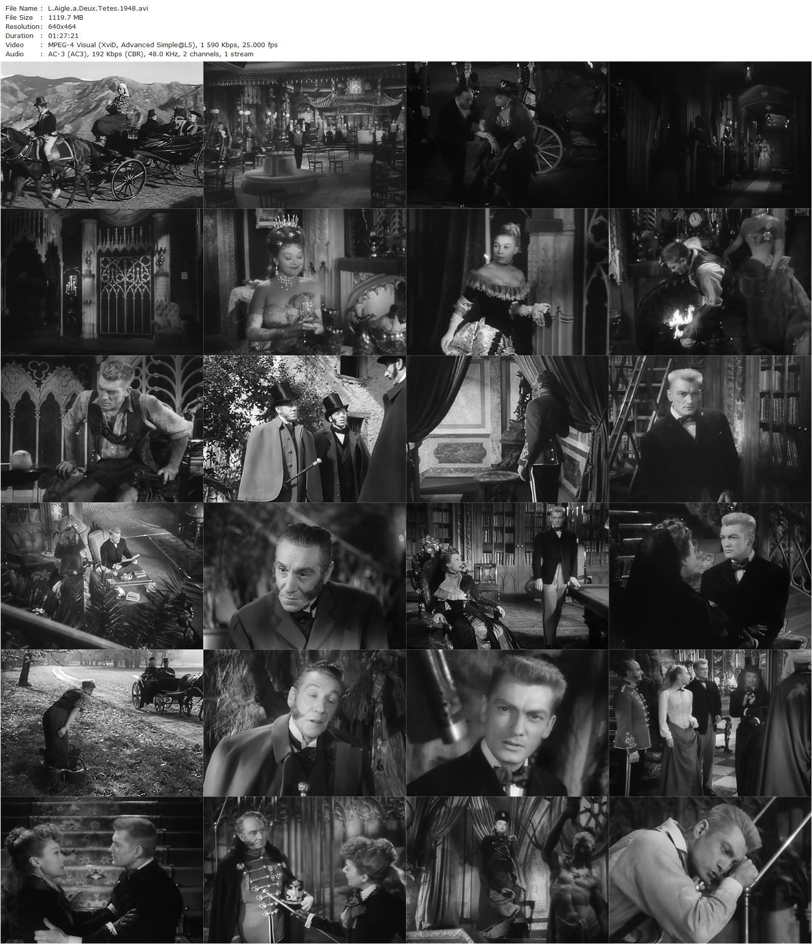 The Eagle with Two Heads / L’aigle à deux têtes (1948) Jean Cocteau, Edwige Feuillère, Silvia Monfort, Jean Marais-poster