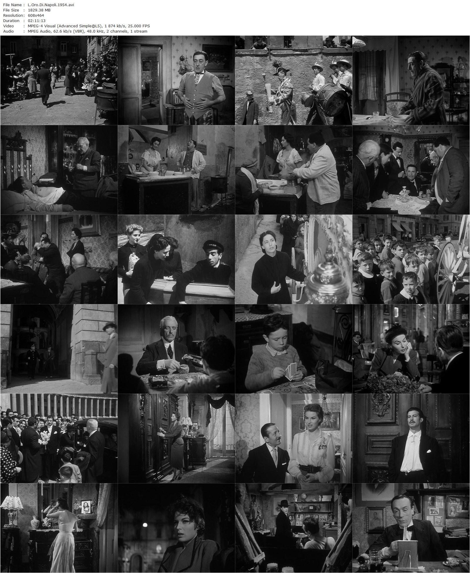 The Gold of Naples AKA L’oro di Napoli (1954) Vittorio De Sica, Silvana Mangano, Sophia Loren, Eduardo De Filippo-poster