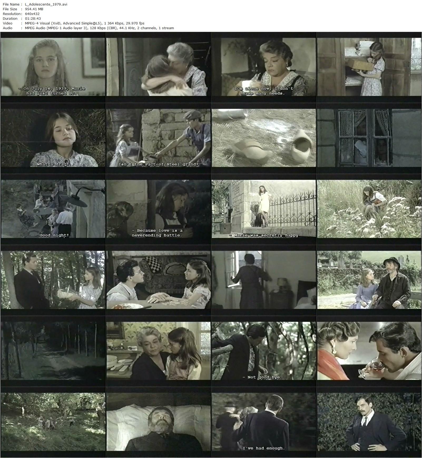 The Adolescent (1979) Jeanne Moreau, Simone Signoret, Francis Huster, Laetitia Chauveau-poster