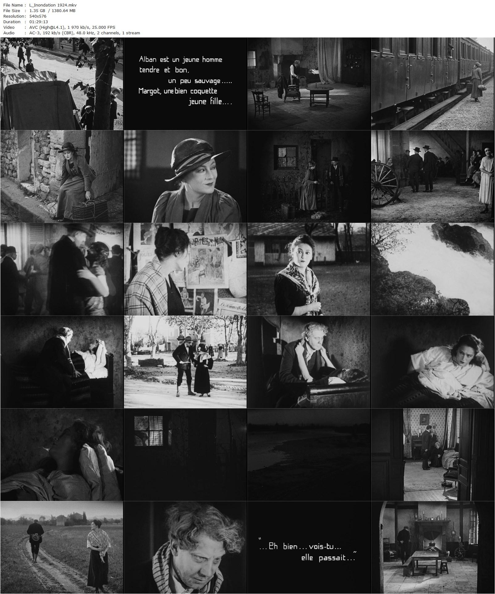 The Flood AKA L’inondation (1924) Louis Delluc, Ève Francis, Edmond Van Daële, Philippe Hériat-poster